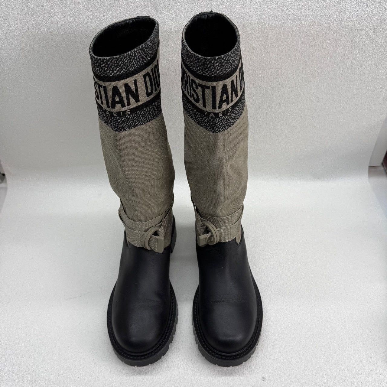 Dior Dior D-Major Canvas and Leather Boots Size 38.5 Size US 8.5 / IT 38.5 - 3 Thumbnail