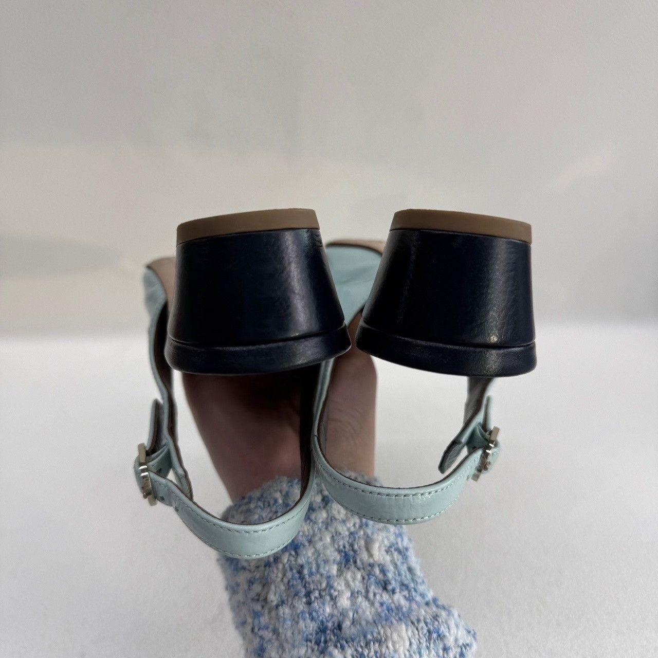 Chanel Chanel Two-Tone Slingback Block Heels Size 36C Size US 6 / IT 36 - 7 Thumbnail
