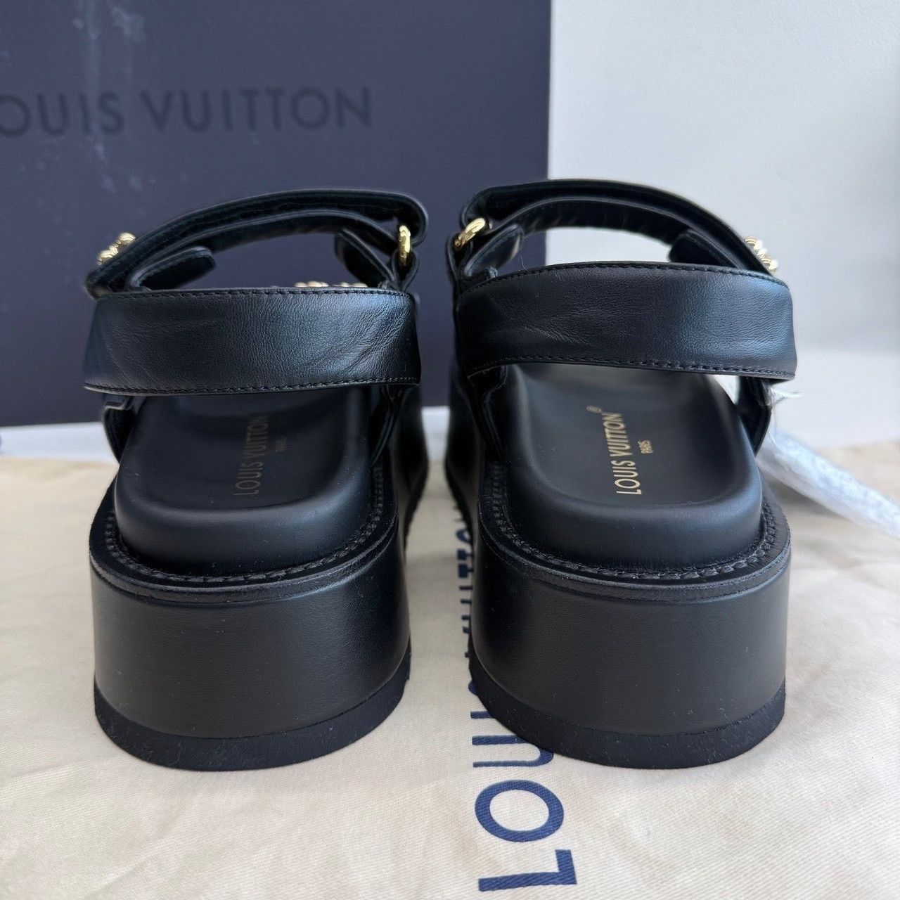Louis Vuitton Louis Vuitton Sunset Comfort Sandals Size 38 Size US 8 / IT 38 - 8 Thumbnail