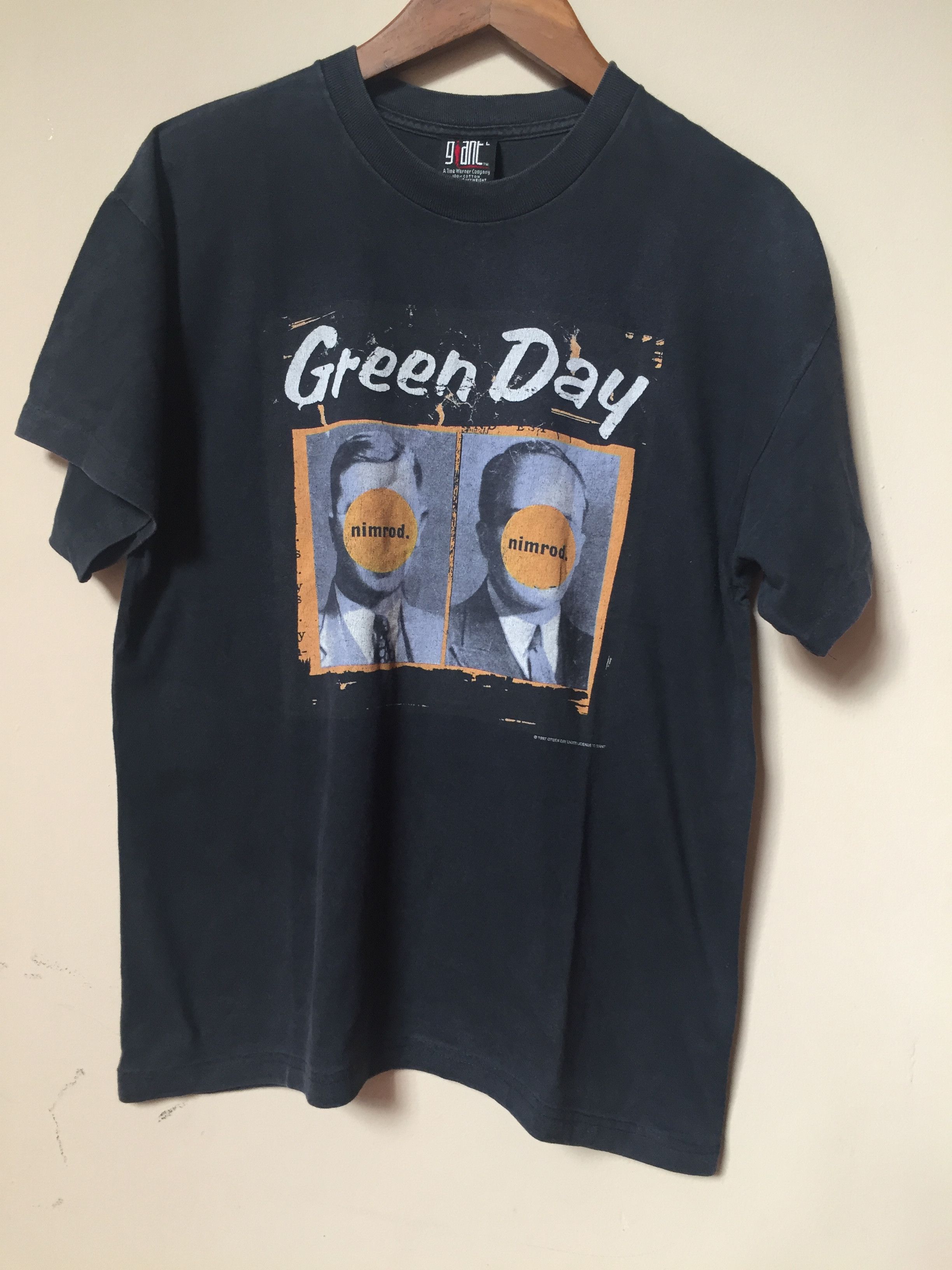 Vintage Vintage 90s Green Day T shirt Band Nimrod Tour Tee/ Size L 