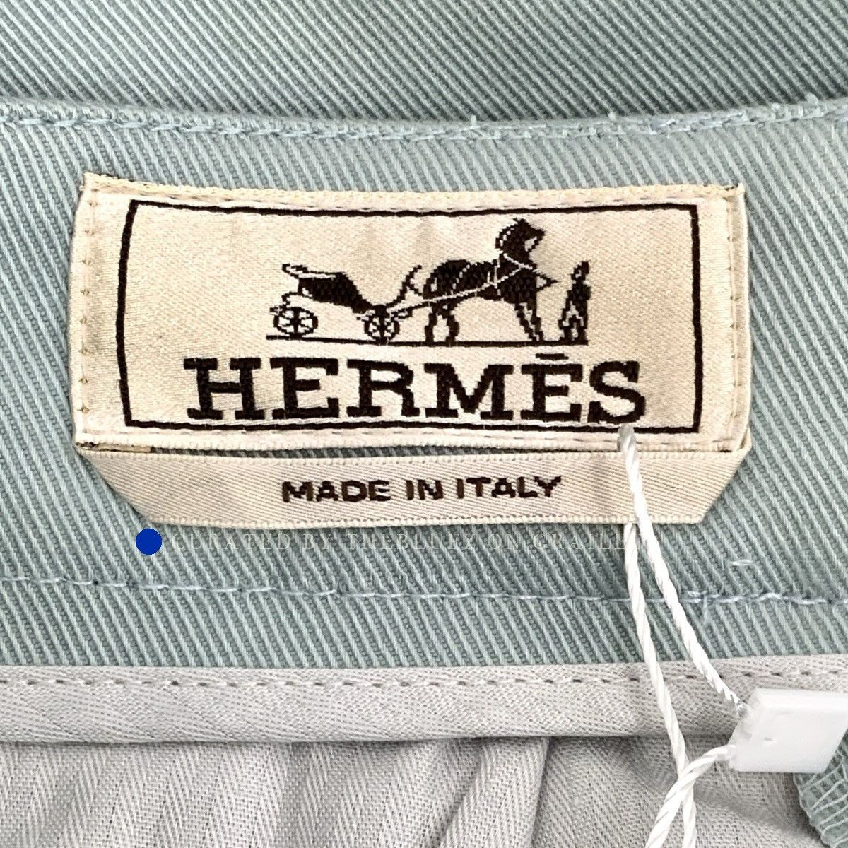 Hermes Light Blue Side Pocket Casual Cargo Pants Size US 40 / EU 56 - 4 Thumbnail