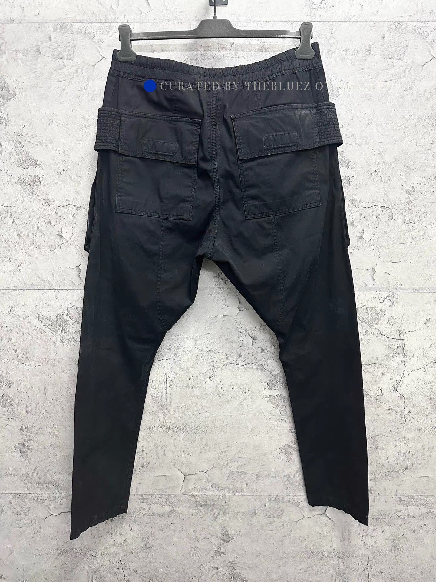 Rick Owens Black Cargo Pants with Dual Loops Size US 32 / EU 48 - 2 Thumbnail
