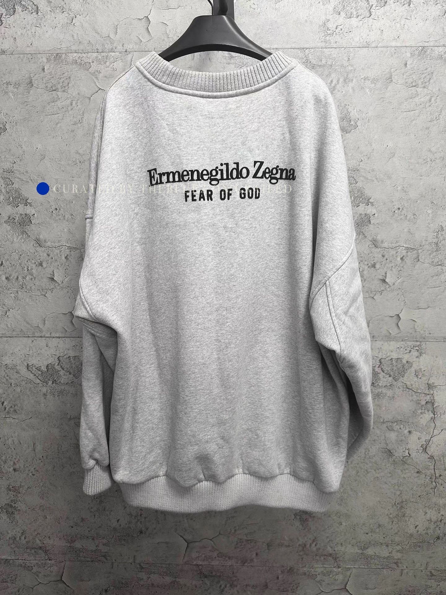 Ermenegildo Zegna Gray Crewneck Sweatshirt Collaboration Size US XL / EU 56 / 4 - 2 Thumbnail