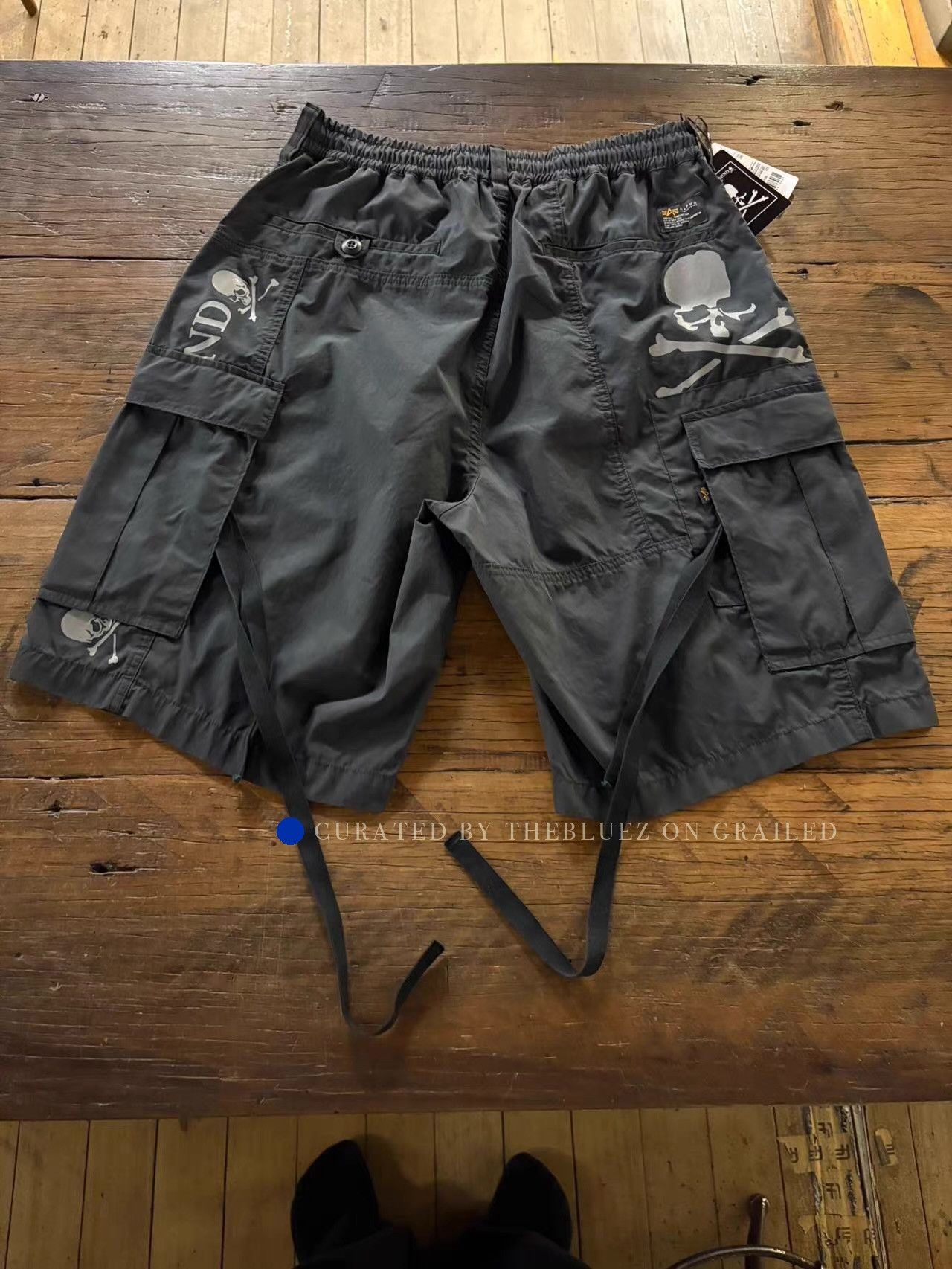 Mastermind World Black Cargo Shorts with Utility Pockets Size US 34 / EU 50 - 2 Thumbnail