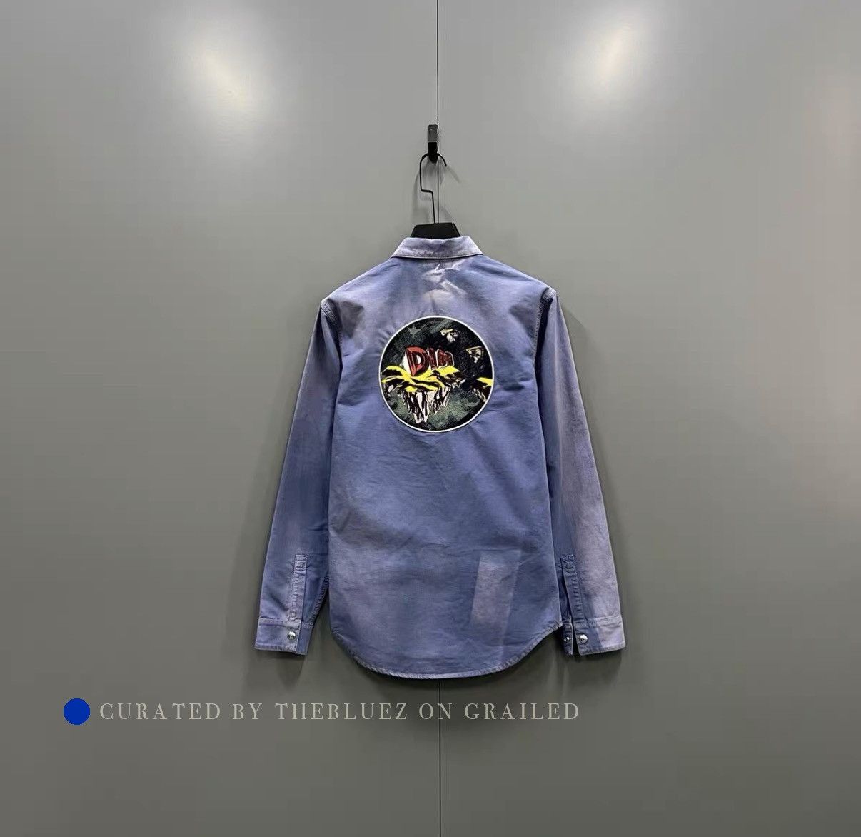Dior Vintage Washed Logo Embroidered Shirt Size US XS / EU 42 / 0 - 2 Thumbnail