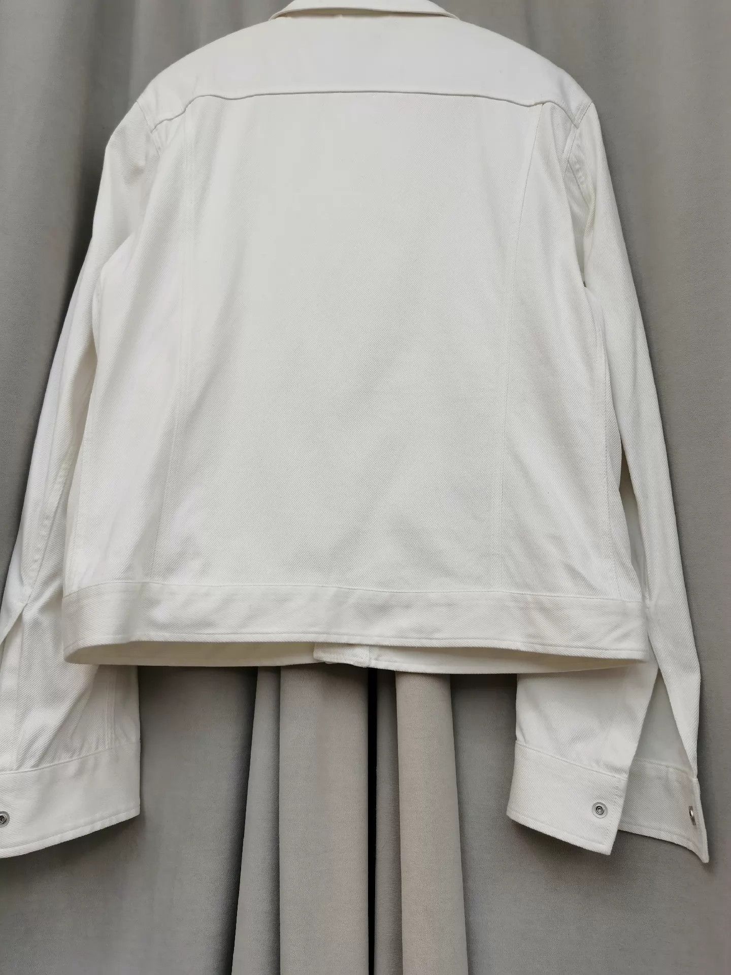Ermenegildo Zegna White Denim Jacket in Size S, Like New Size US S / EU 44-46 / 1 - 7 Thumbnail