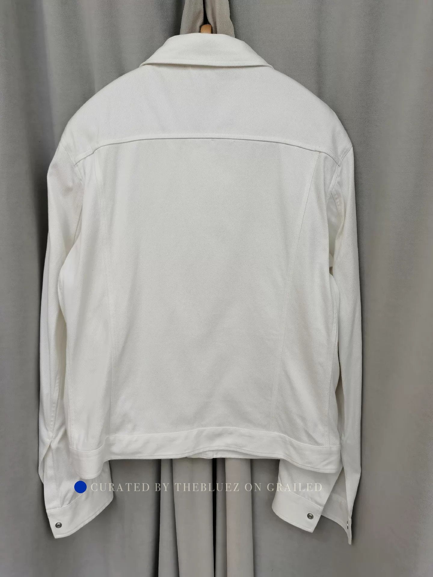 Ermenegildo Zegna White Denim Jacket in Size S, Like New Size US S / EU 44-46 / 1 - 2 Thumbnail