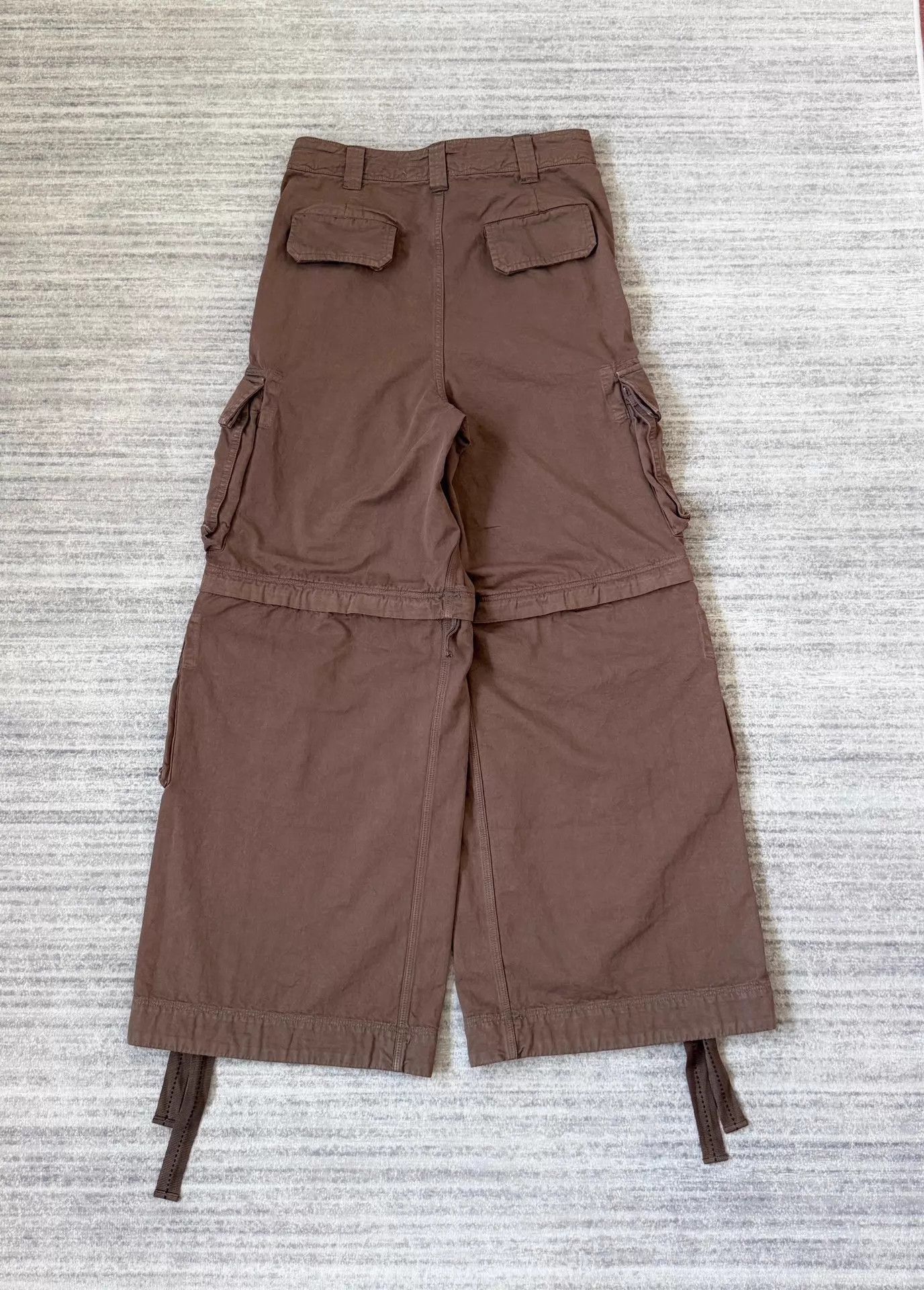 ERL Brown Removable Zip Cargo Shorts Size US 30 / EU 46 - 4 Thumbnail