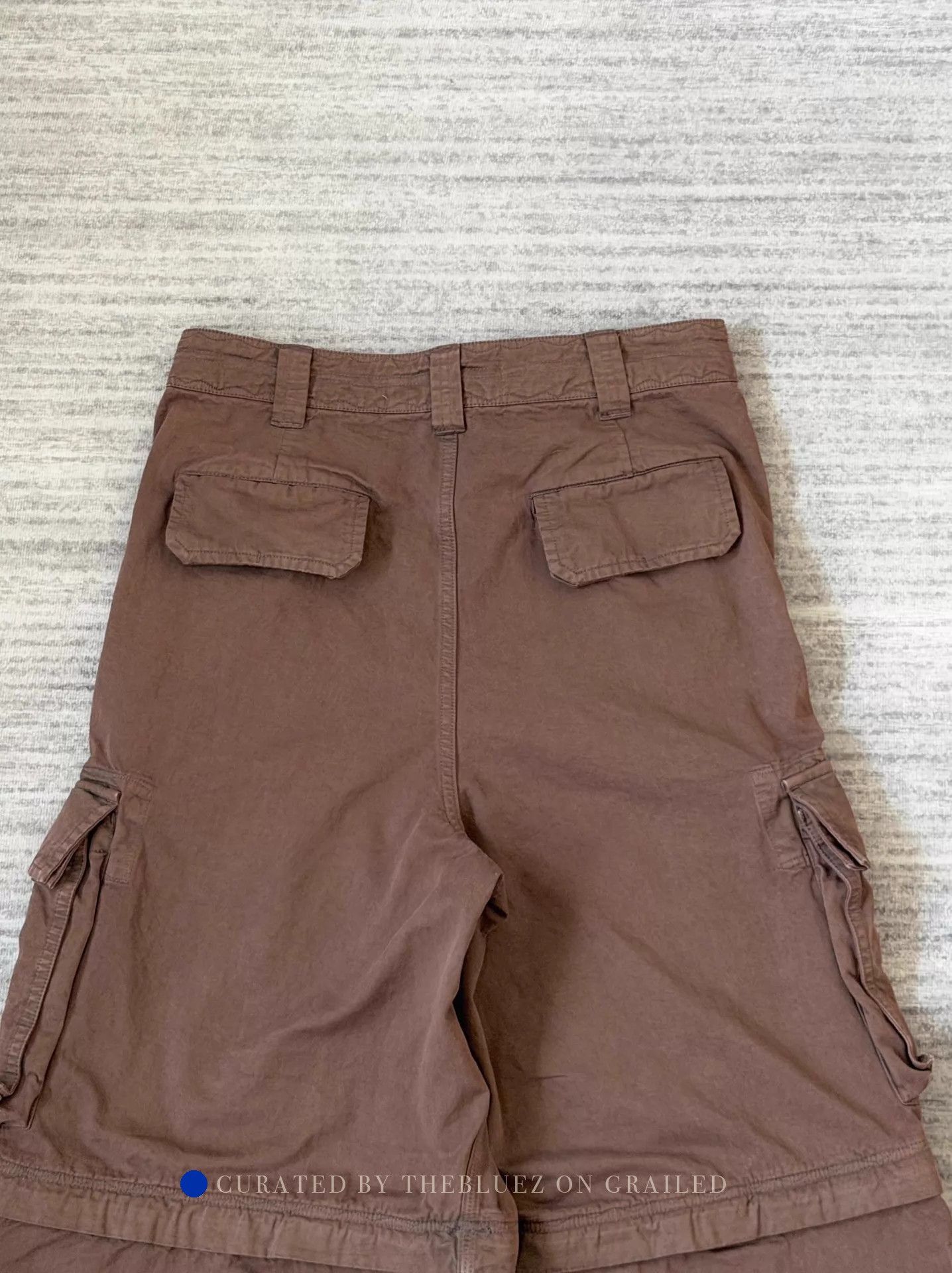 ERL Brown Removable Zip Cargo Shorts Size US 30 / EU 46 - 5 Thumbnail