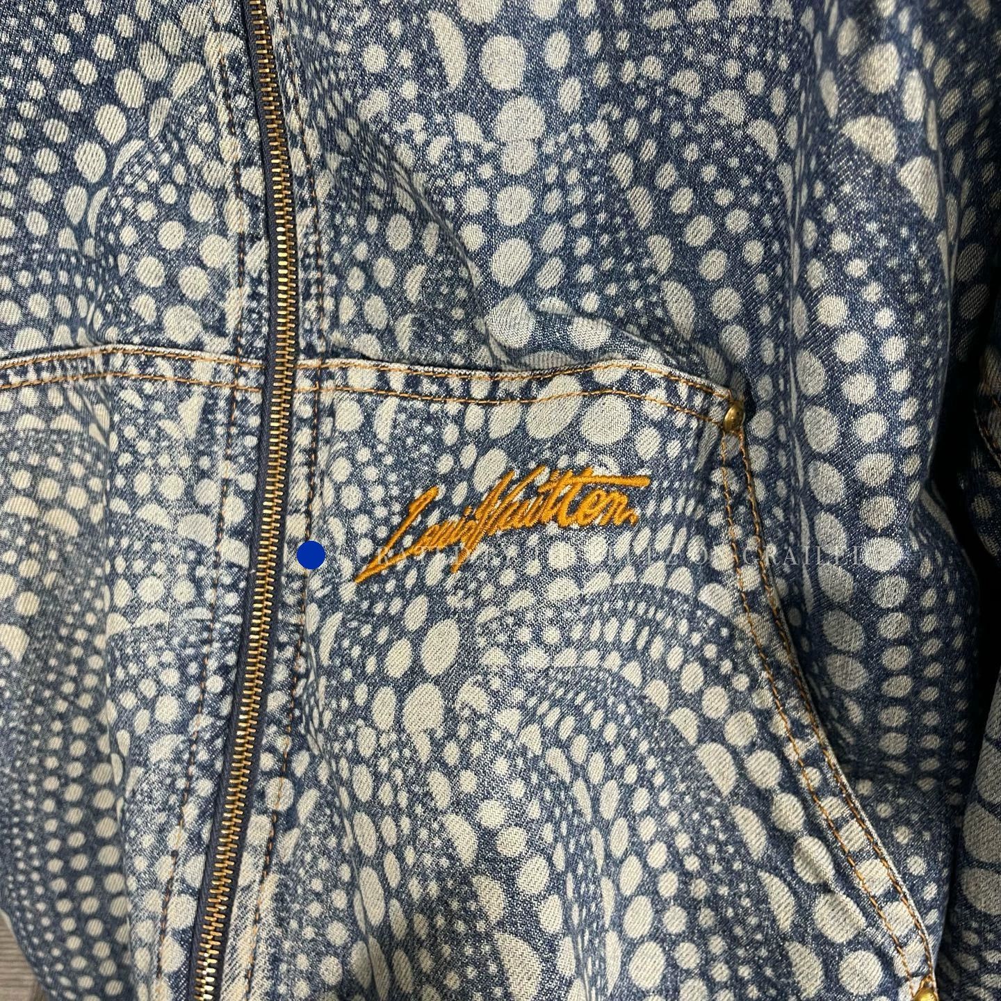 Louis Vuitton Polka Dot Zip Denim Jacket Size US L / EU 52-54 / 3 - 5 Thumbnail