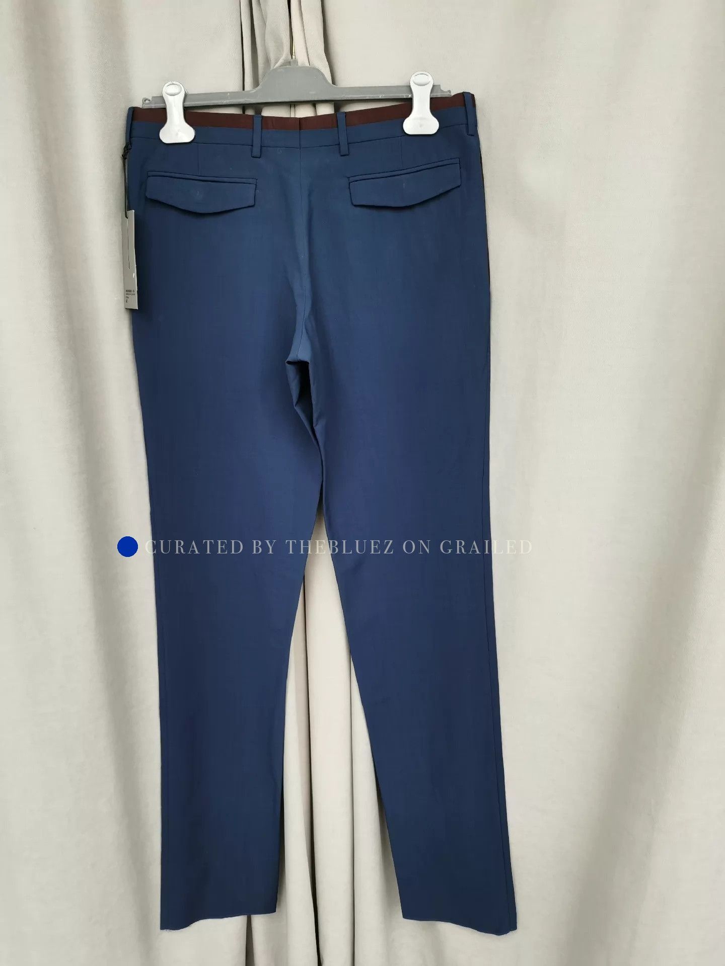 Dior Stylish Blue Wool-Mohair Trousers Size US 32 / EU 48 - 2 Thumbnail