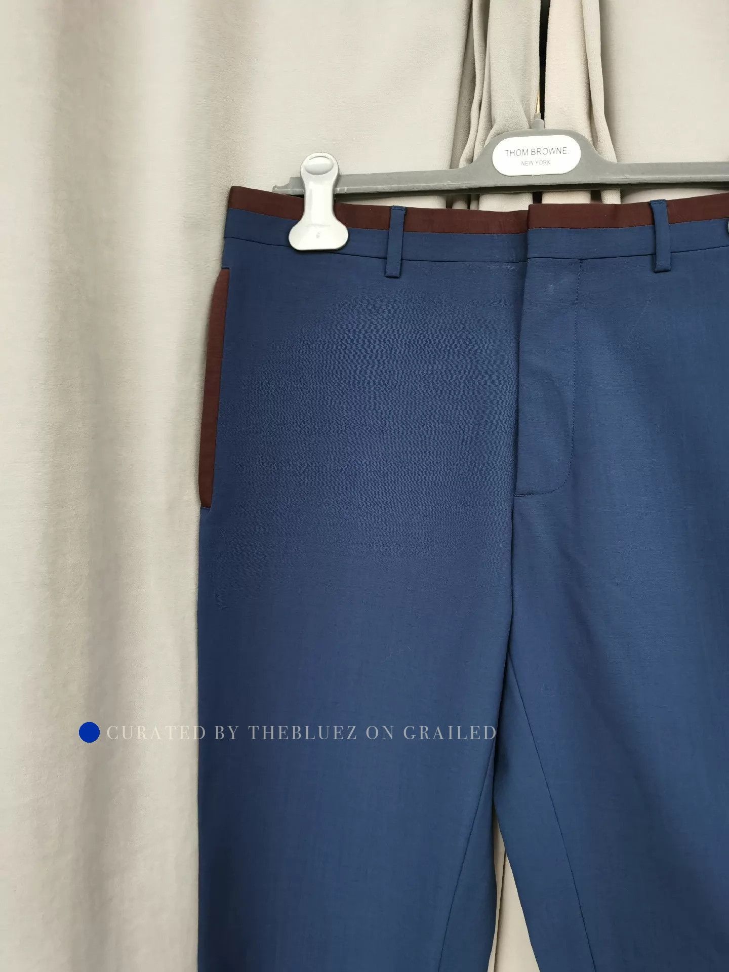 Dior Stylish Blue Wool-Mohair Trousers Size US 32 / EU 48 - 4 Thumbnail