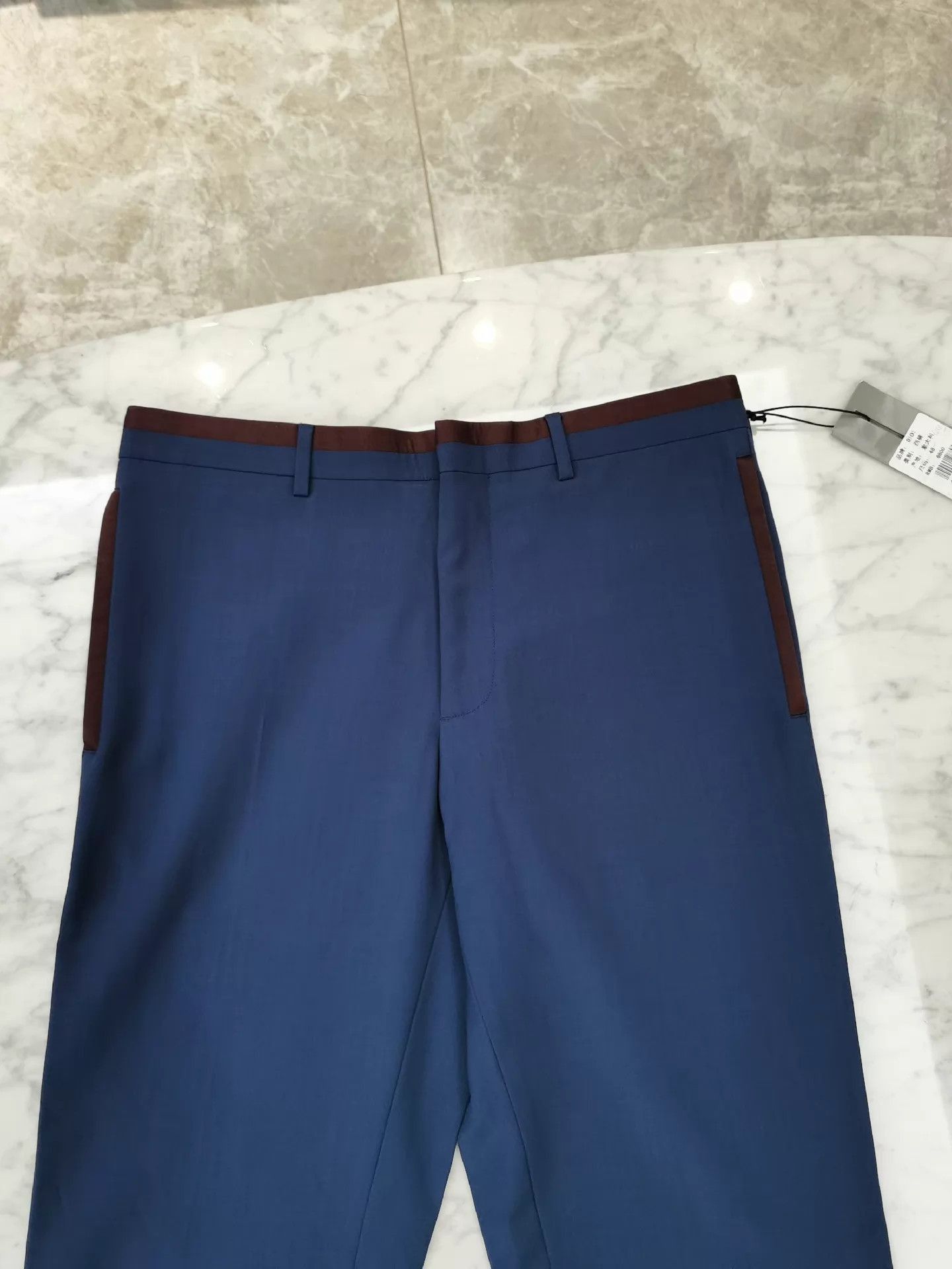 Dior Stylish Blue Wool-Mohair Trousers Size US 32 / EU 48 - 3 Thumbnail