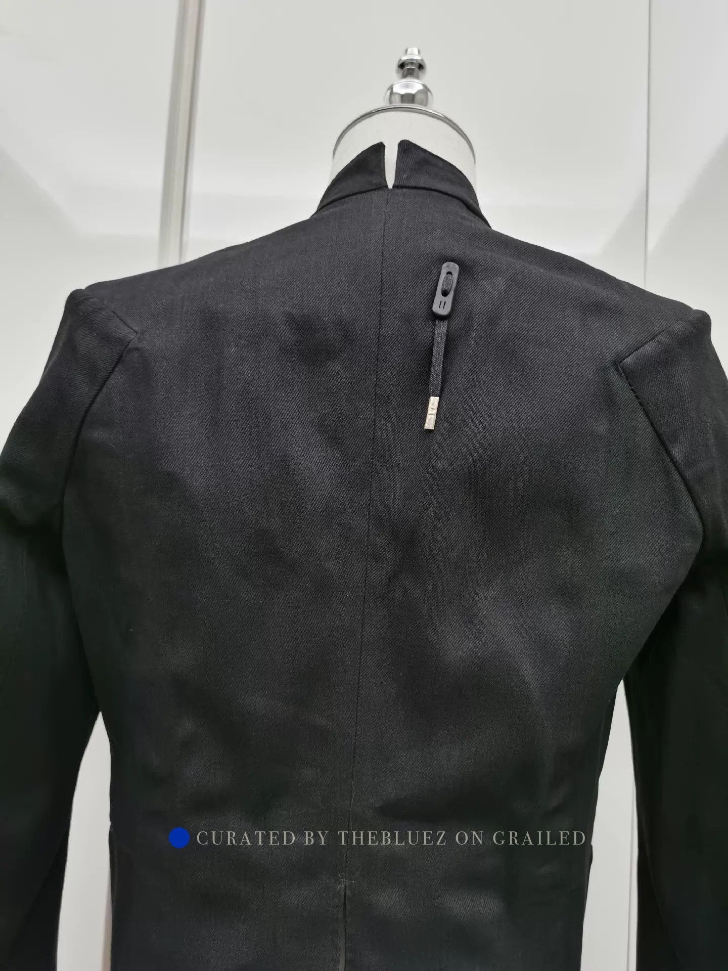 Boris Bidjan Saberi Unique Black Blazer with Distinctive Shoulder Design Size US S / EU 44-46 / 1 - 5 Thumbnail