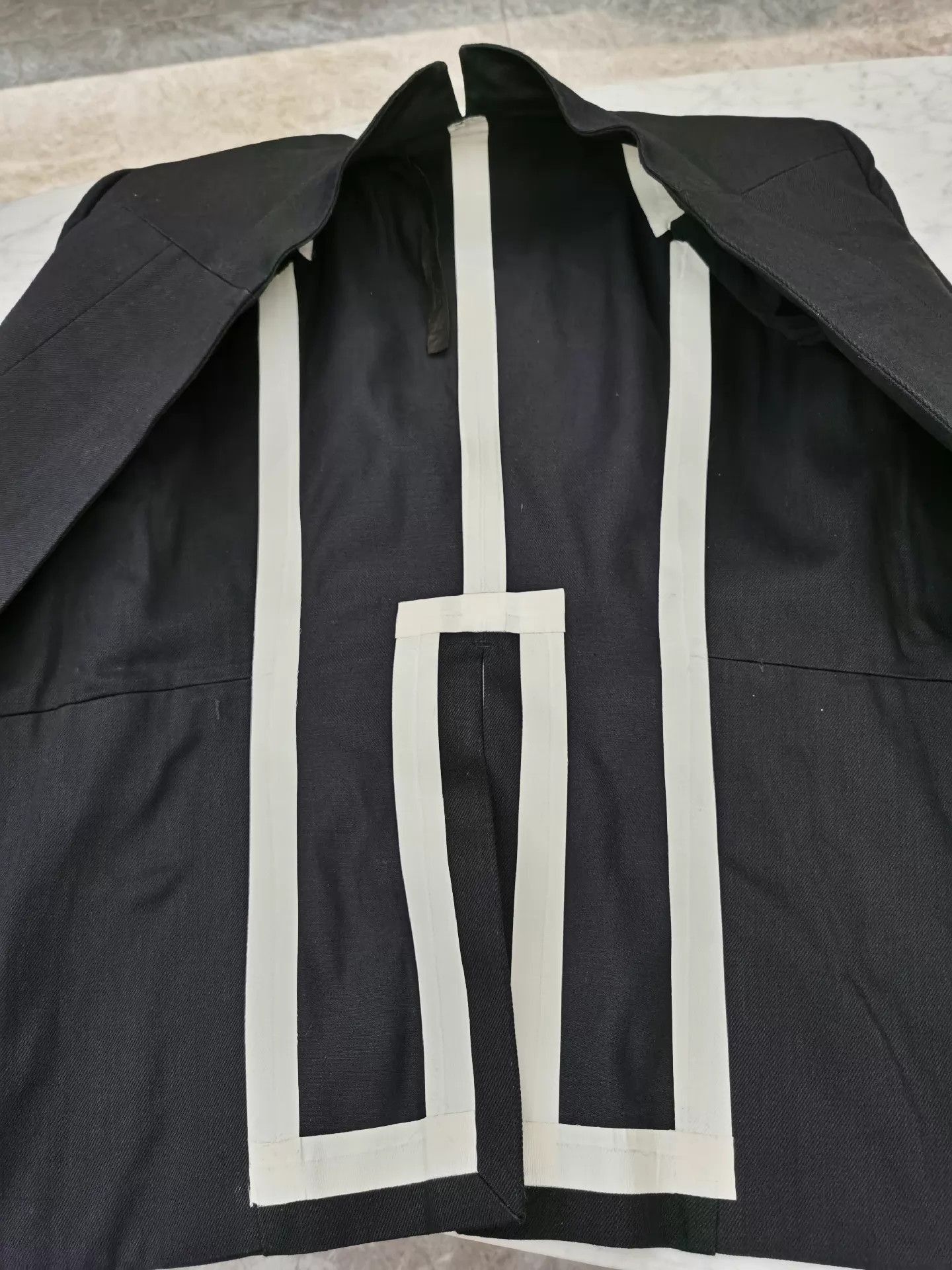 Boris Bidjan Saberi Unique Black Blazer with Distinctive Shoulder Design Size US S / EU 44-46 / 1 - 7 Thumbnail