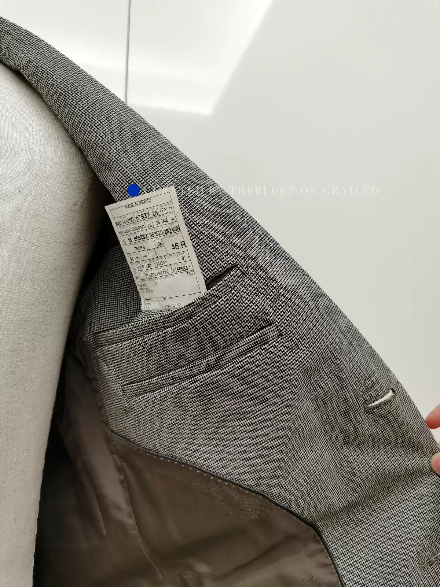 Z Zegna Tailored Gray Jacket in Excellent Condition Size US M / EU 48-50 / 2 - 4 Thumbnail
