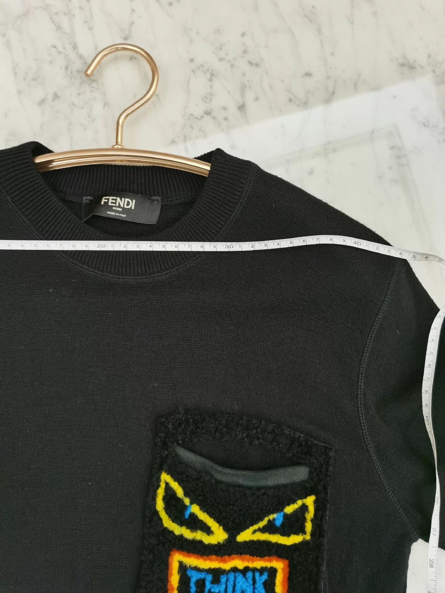 Fendi Bag Bugs Knit Sweater in Black Size US M / EU 48-50 / 2 - 9 Thumbnail
