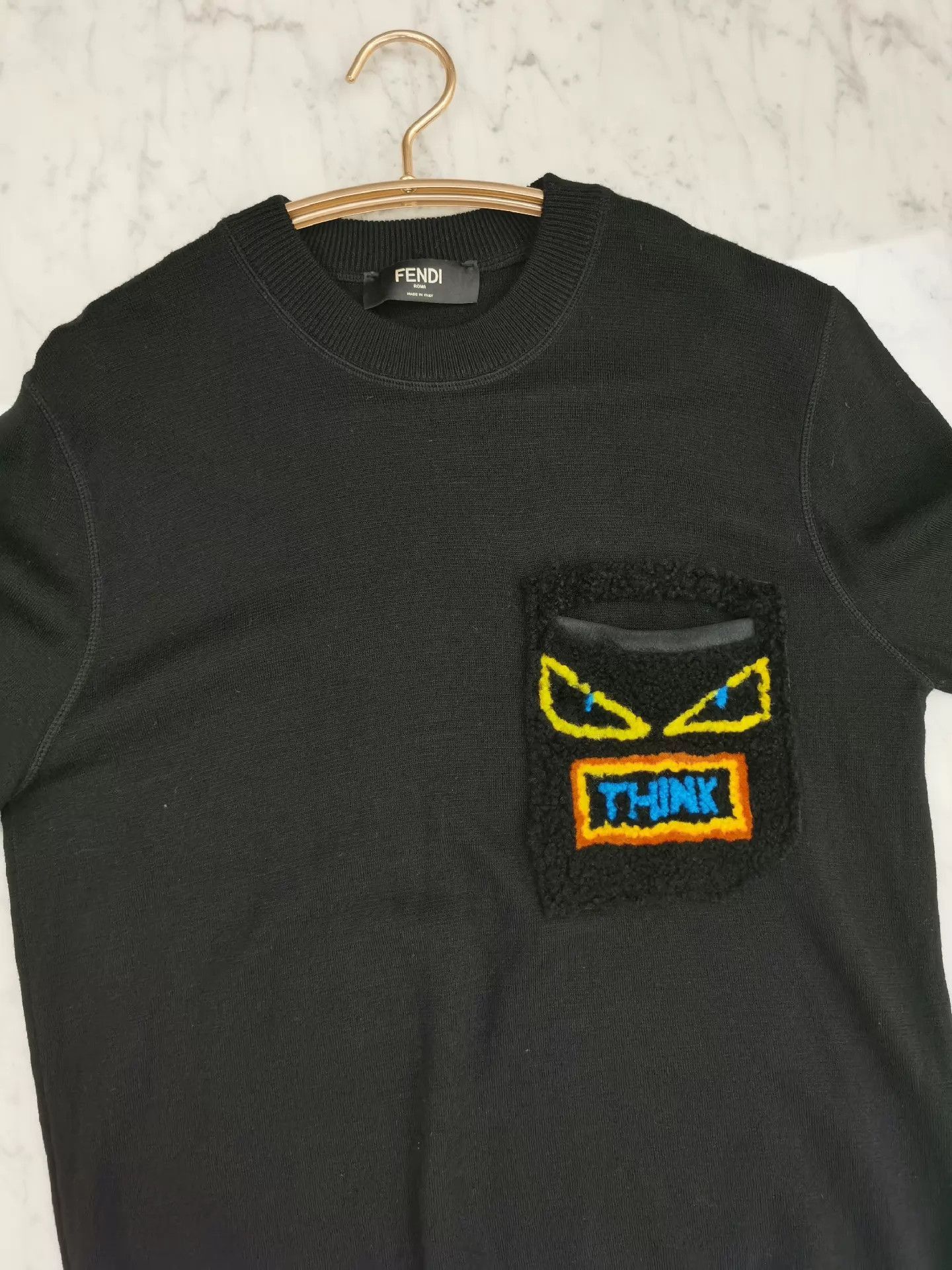 Fendi Bag Bugs Knit Sweater in Black Size US M / EU 48-50 / 2 - 5 Thumbnail