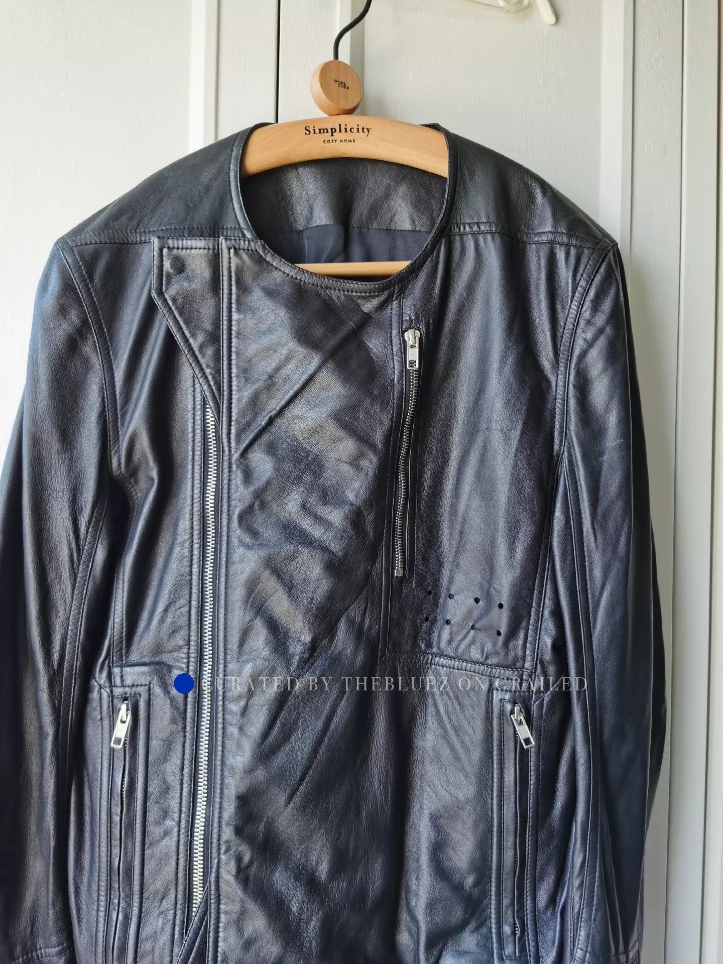 Rick Owens Sleek Black Lambskin Leather Jacket Size US M / EU 48-50 / 2 - 3 Thumbnail