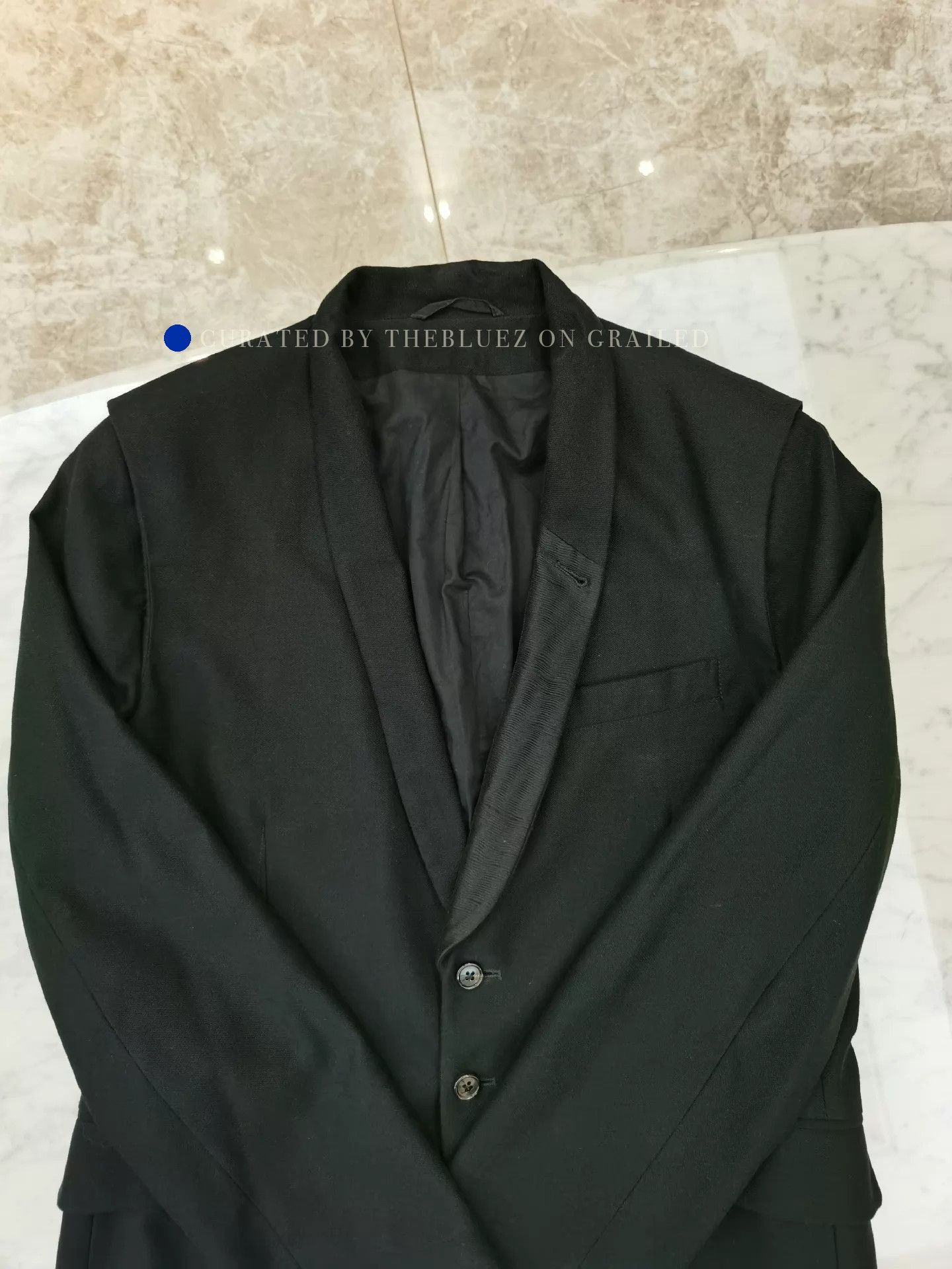 Ann Demeulemeester Stylish Black Notch Lapel Blazer Size US M / EU 48-50 / 2 - 7 Thumbnail