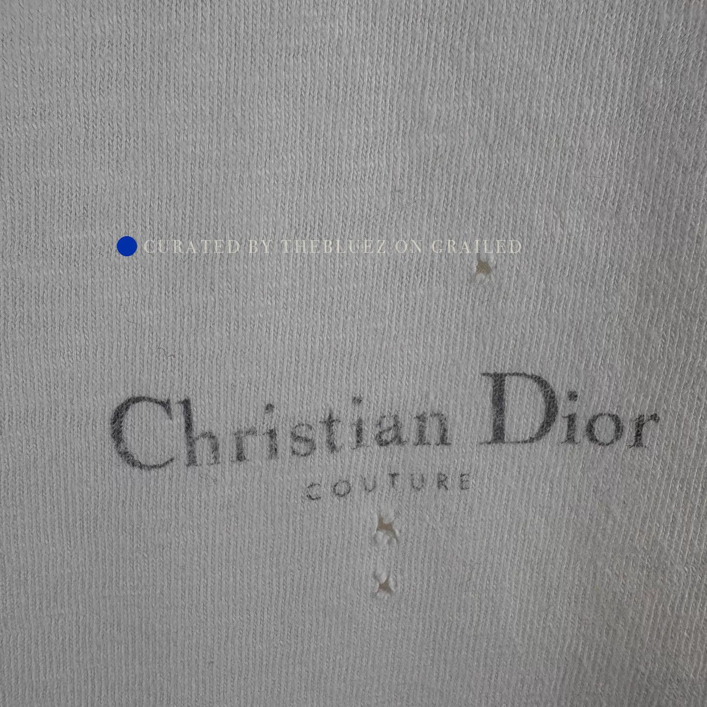 Dior Distressed Logo Print Short Sleeve Tee Size US XS / EU 42 / 0 - 4 Thumbnail