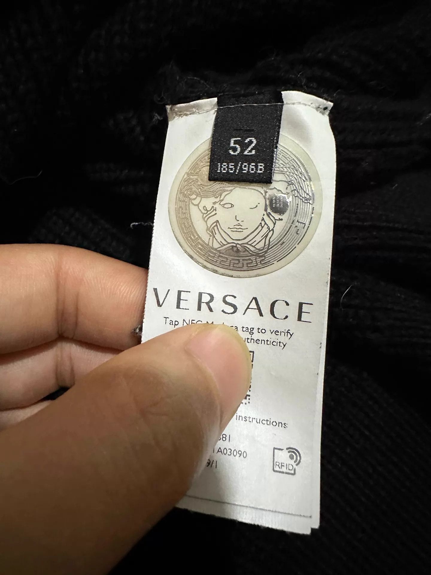 Versace Baroque-Patterned Knit Sweater in Multi Size US L / EU 52-54 / 3 - 7 Thumbnail