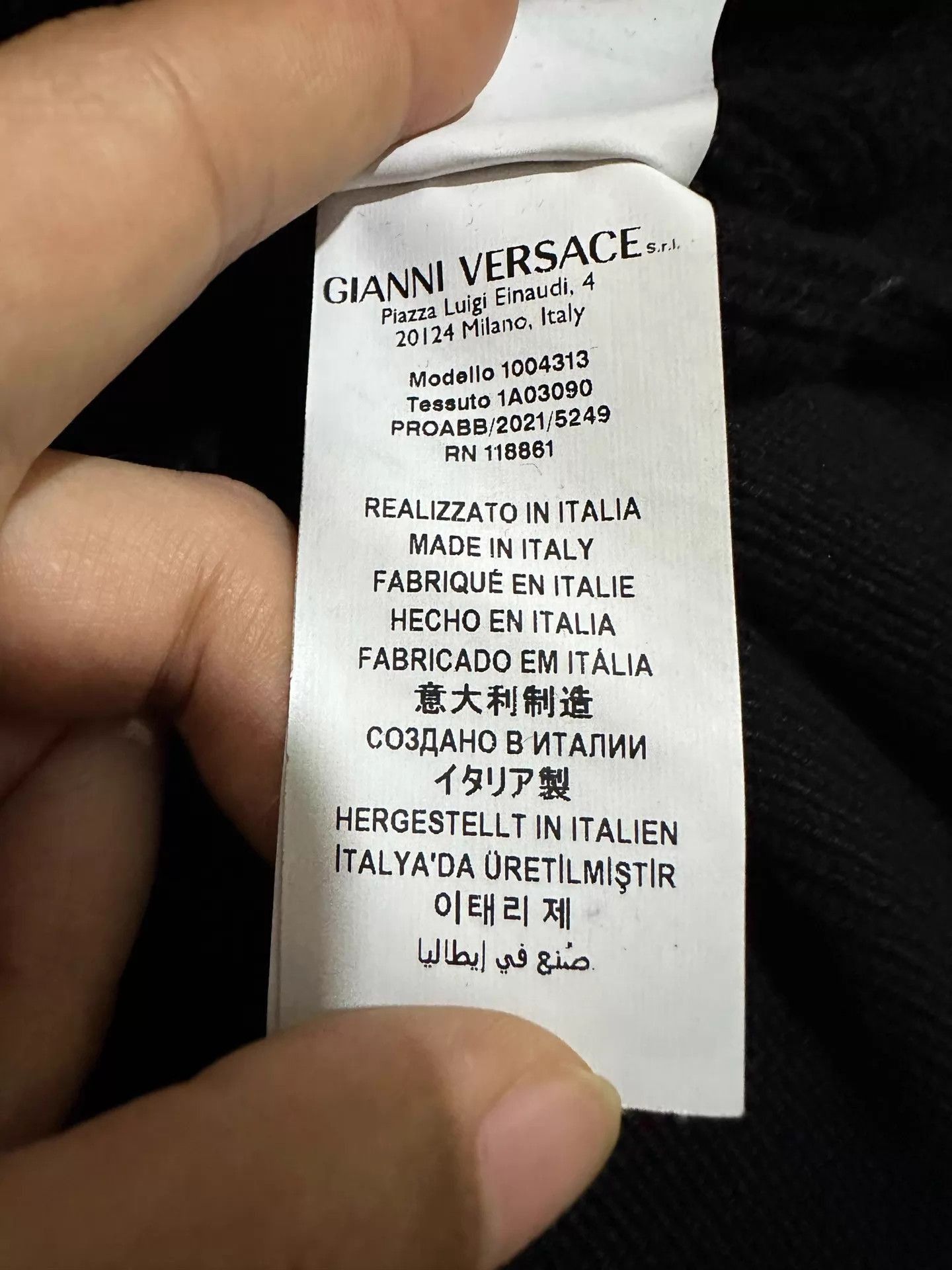 Versace Baroque-Patterned Knit Sweater in Multi Size US L / EU 52-54 / 3 - 8 Thumbnail