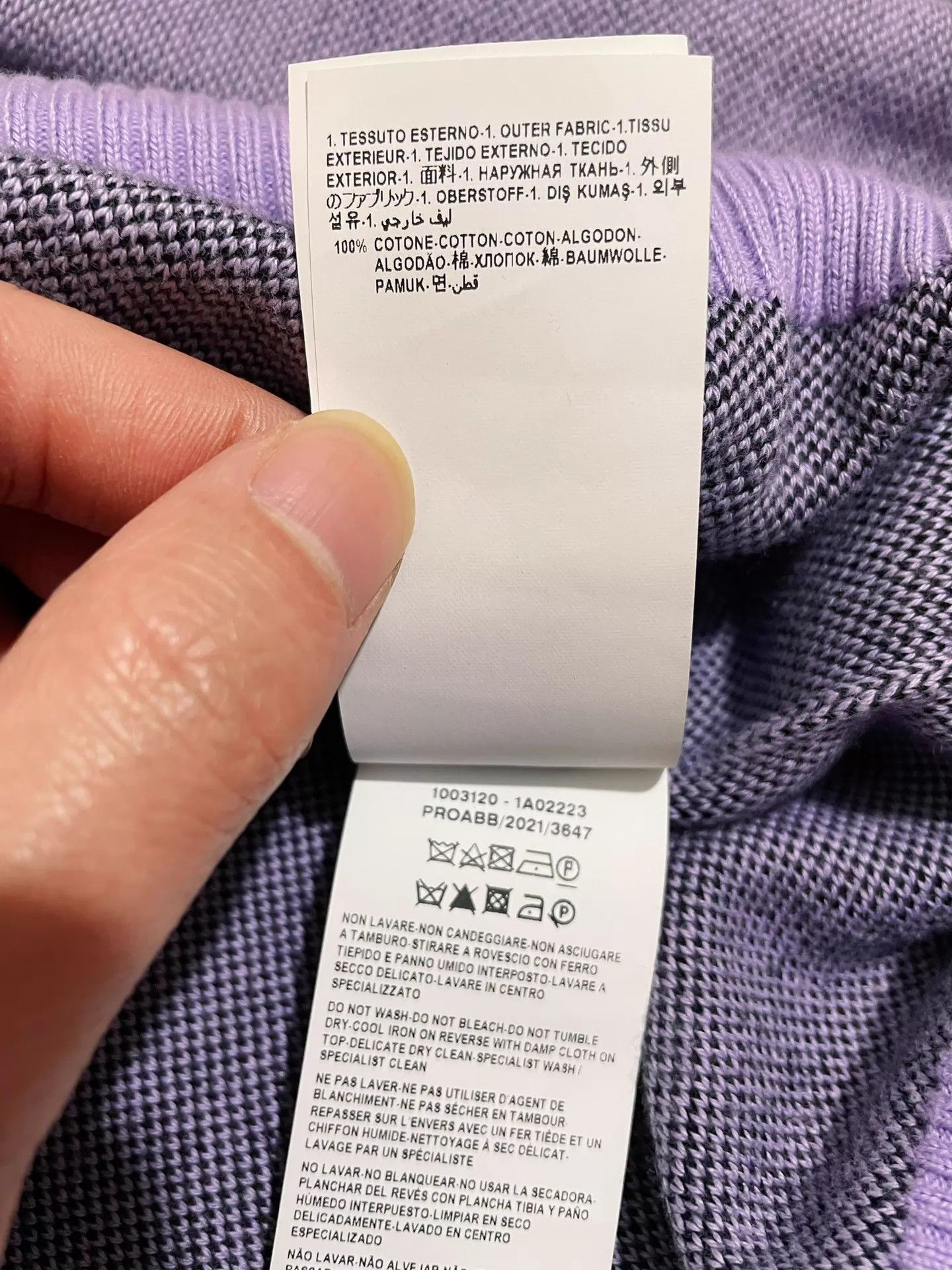 Versace Medusa-Embroidered Purple Knit Sweater Size US M / EU 48-50 / 2 - 9 Thumbnail