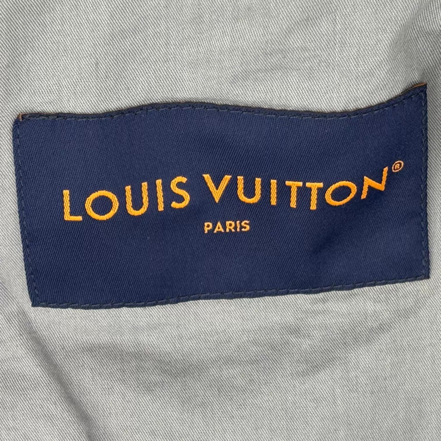 Louis Vuitton Allover Print Beige Denim Jacket Size US L / EU 52-54 / 3 - 3 Thumbnail