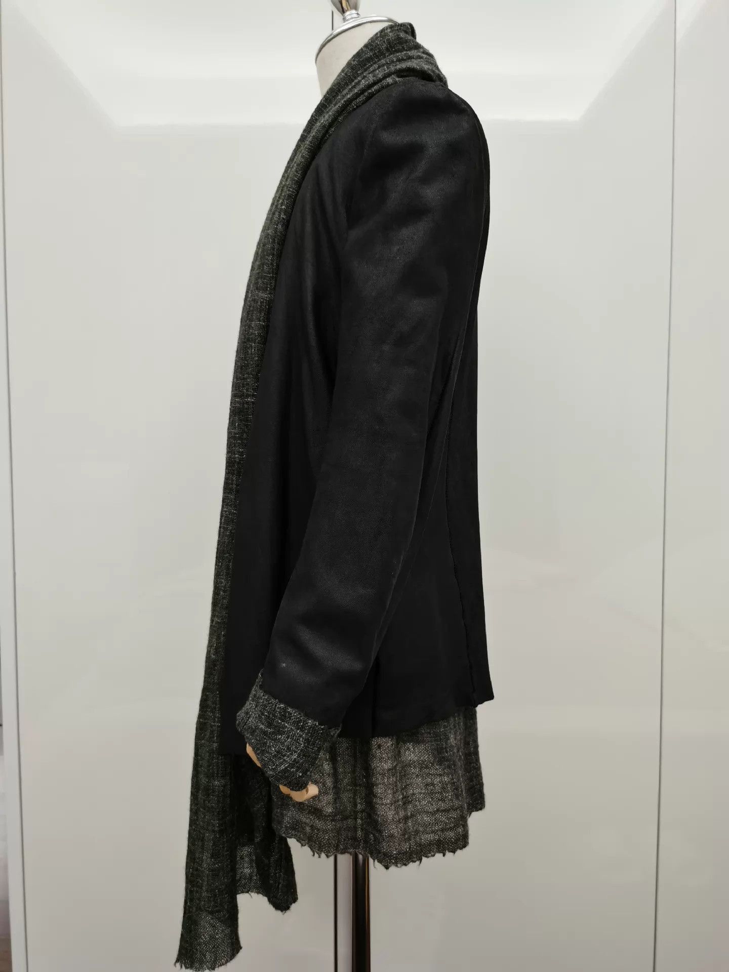 Isaac Sellam Experience Stylish Black Leather Long Coat Size US S / EU 44-46 / 1 - 3 Thumbnail