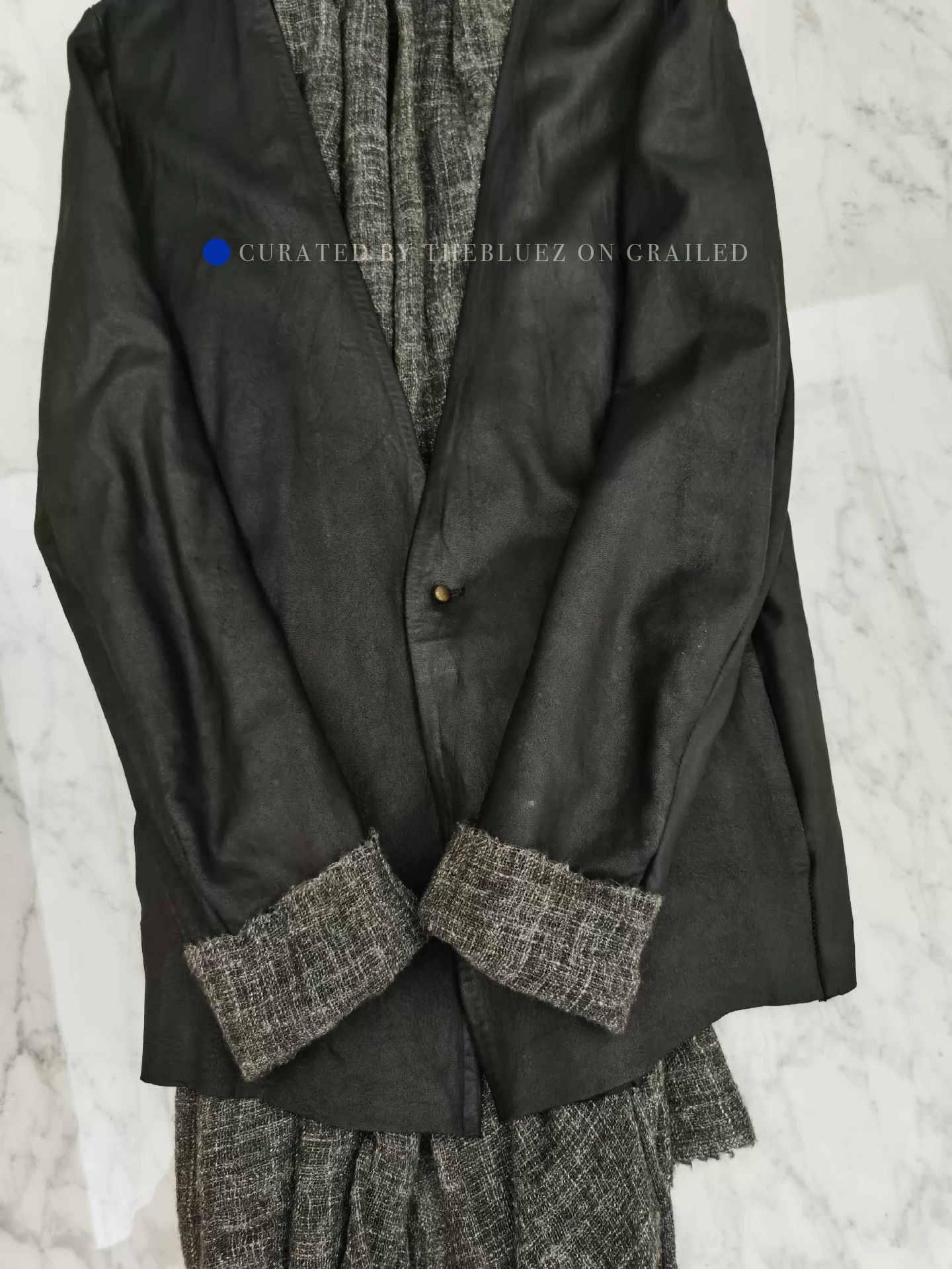 Isaac Sellam Experience Stylish Black Leather Long Coat Size US S / EU 44-46 / 1 - 8 Thumbnail
