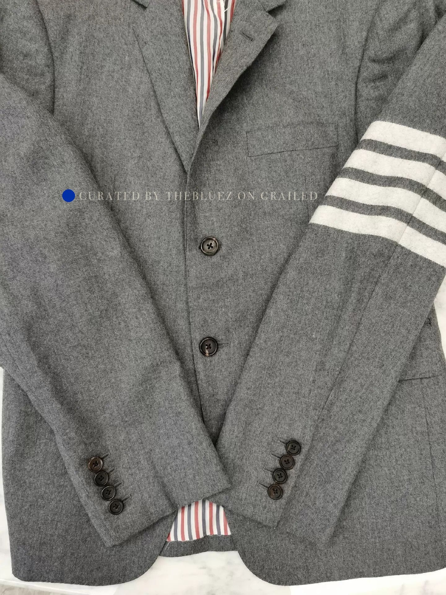 Thom Browne Elegant Gray Wool Blazer in Size S Size US S / EU 44-46 / 1 - 2 Thumbnail