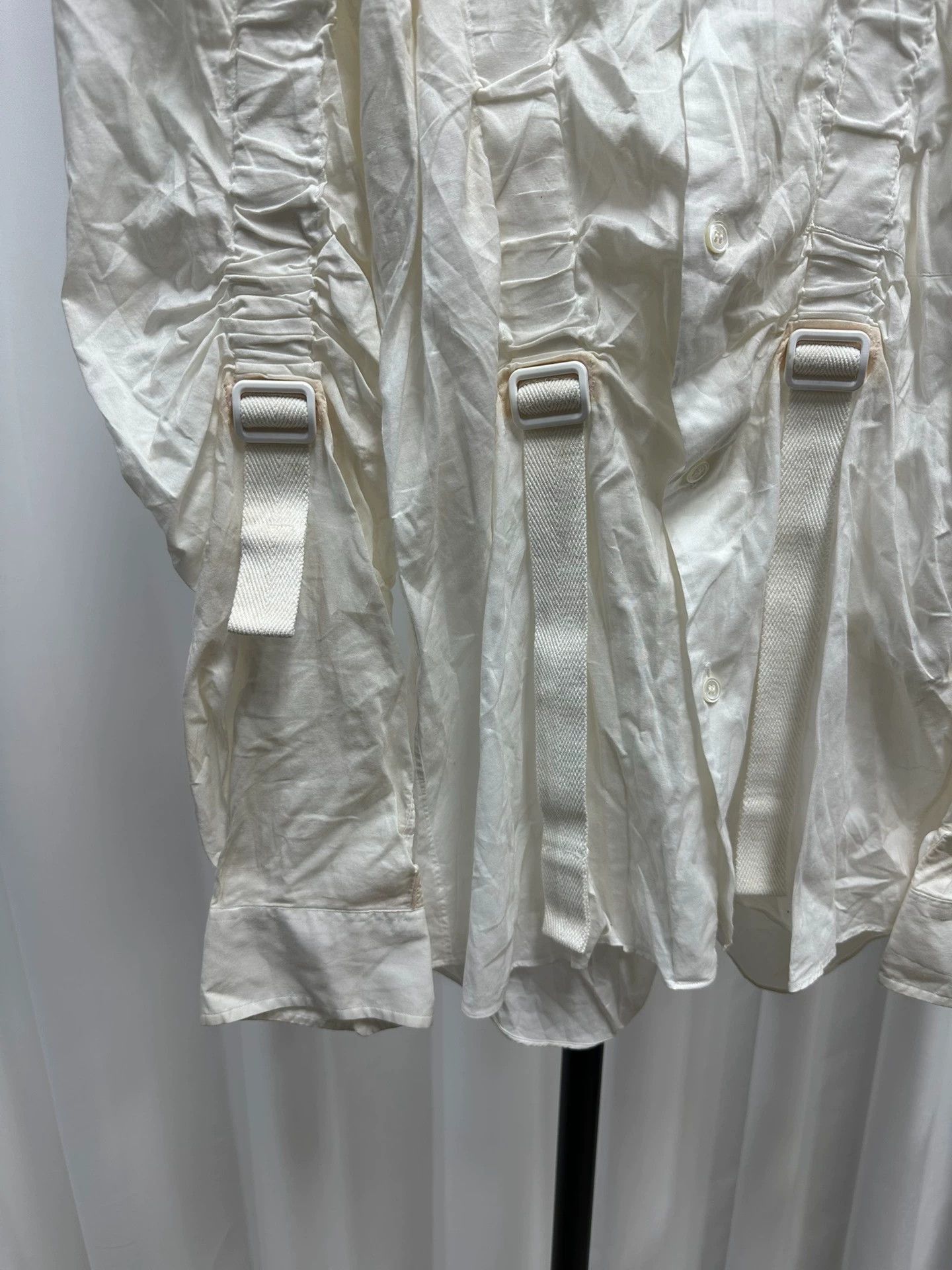 Junya Watanabe Unique White Parachute Shirt in Size S Size US S / EU 44-46 / 1 - 3 Thumbnail
