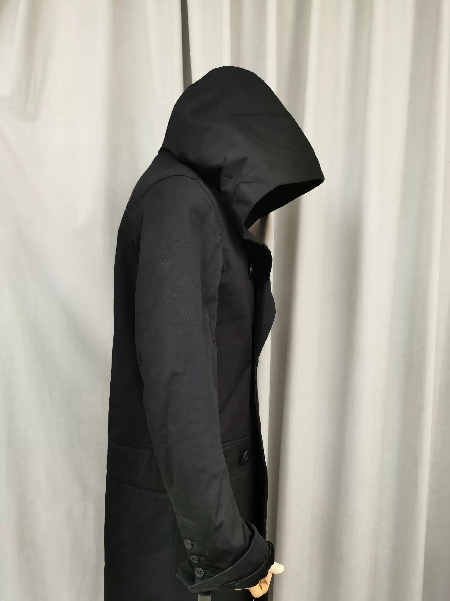 Rick Owens Hooded Long Padded Coat in Black Size US M / EU 48-50 / 2 - 6 Thumbnail