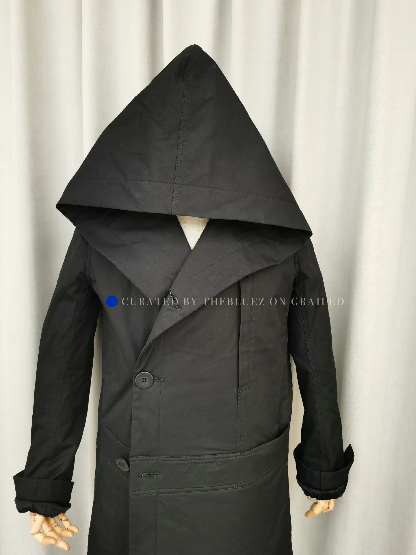 Rick Owens Hooded Long Padded Coat in Black Size US M / EU 48-50 / 2 - 2 Thumbnail