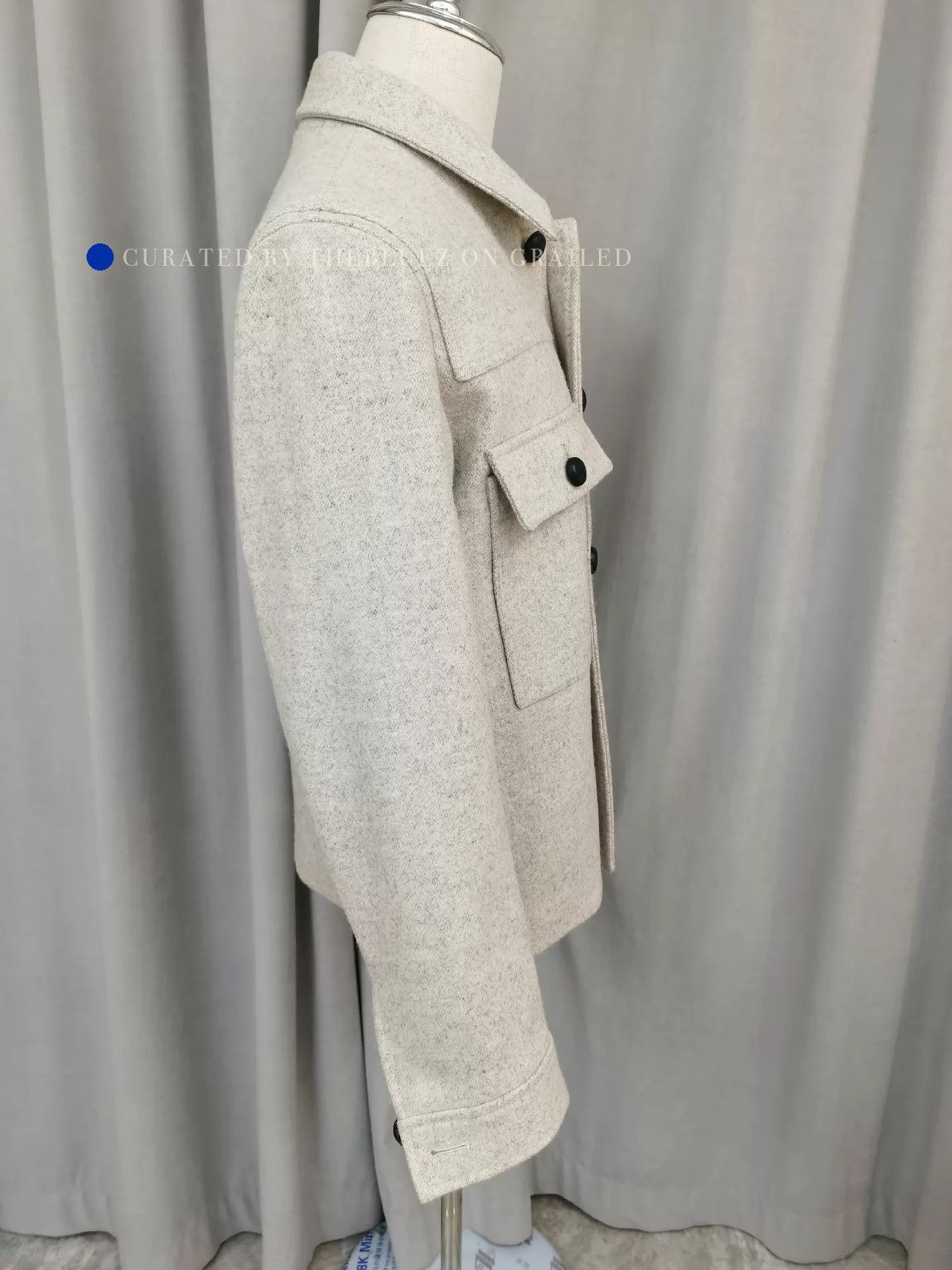 Dior Stylish Wool Short Coat with Sheepskin Collar Size US M / EU 48-50 / 2 - 3 Thumbnail