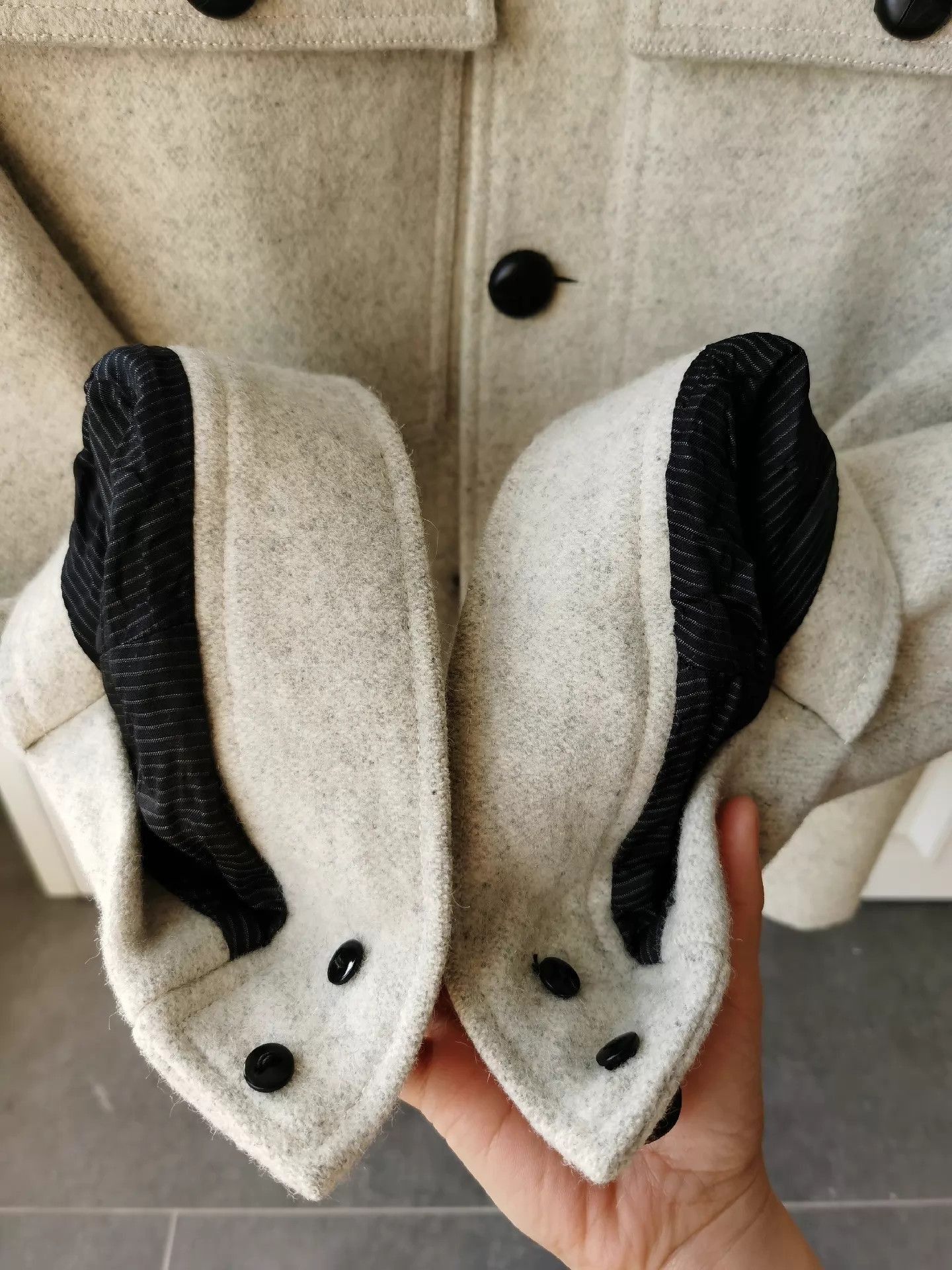 Dior Stylish Wool Short Coat with Sheepskin Collar Size US M / EU 48-50 / 2 - 5 Thumbnail