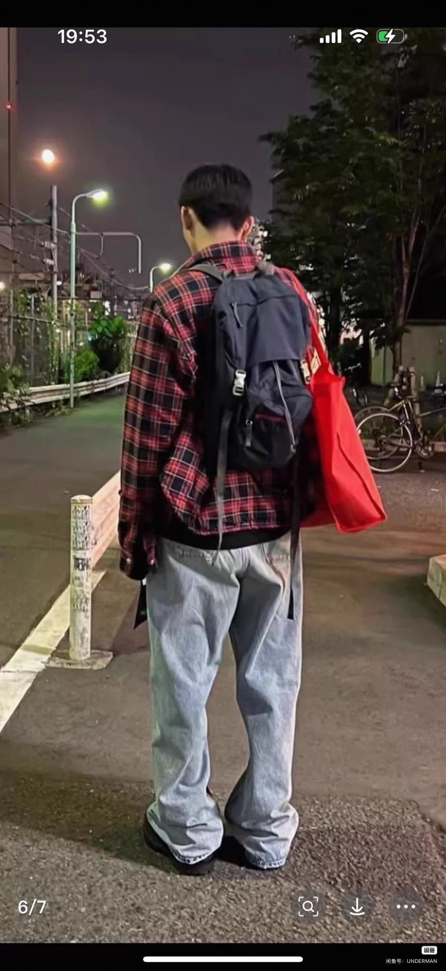 Yohji Yamamoto Stylish Washed Cowhide Panelled Backpack Size ONE SIZE - 7 Thumbnail