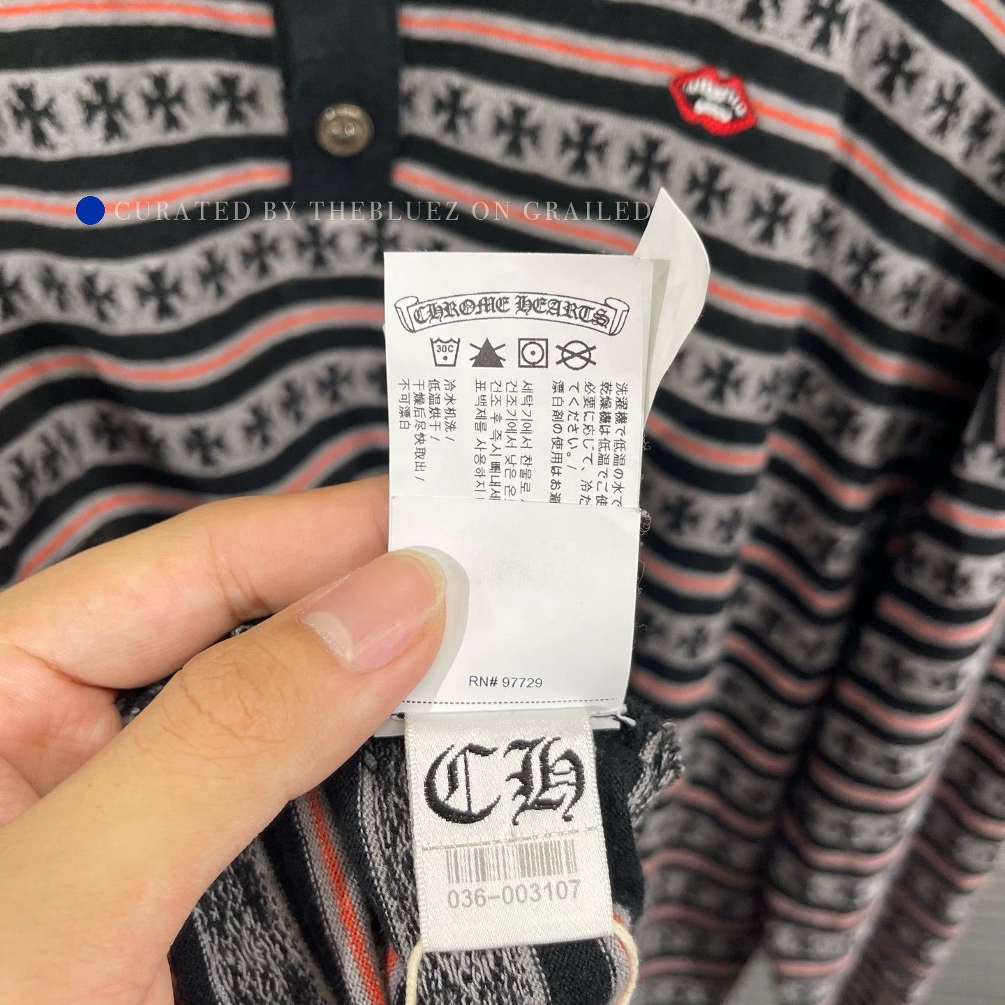Chrome Hearts Multi Color Embroidered Long Sleeve Tee Size US L / EU 52-54 / 3 - 6 Thumbnail