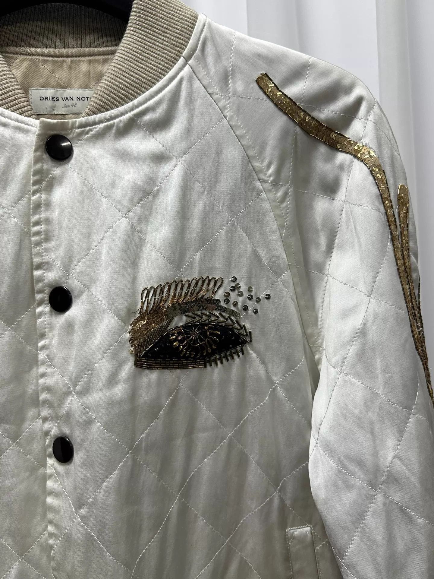Dries Van Noten Unique Beaded Runway Jacket Size US M / EU 48-50 / 2 - 2 Thumbnail