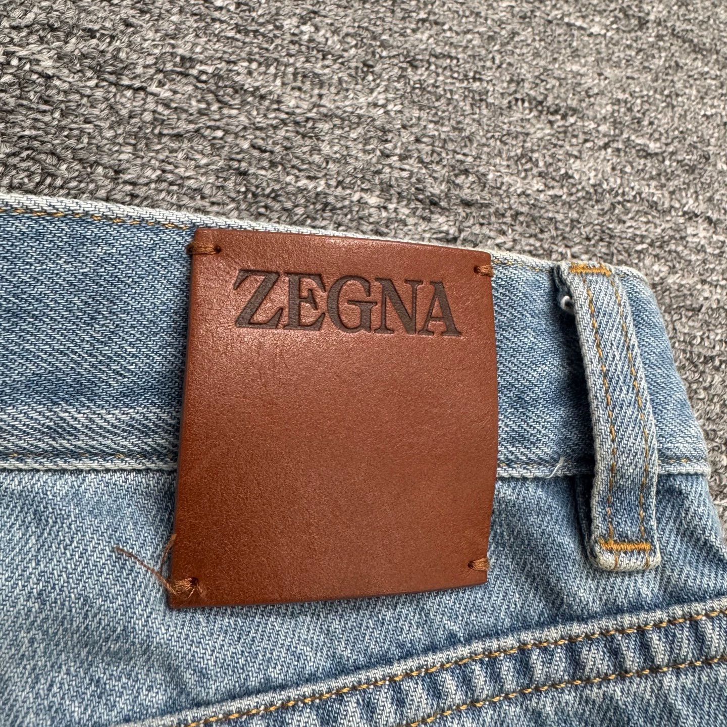 Ermenegildo Zegna Distressed Blue Denim Jeans, Size 32 Size US 32 / EU 48 - 6 Thumbnail