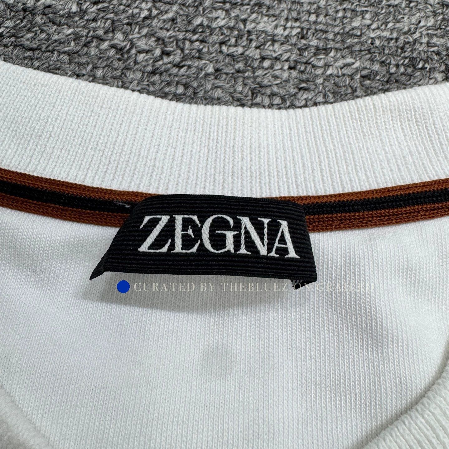 Ermenegildo Zegna Classic White Pocket Tee - Size M Size US M / EU 48-50 / 2 - 2 Thumbnail