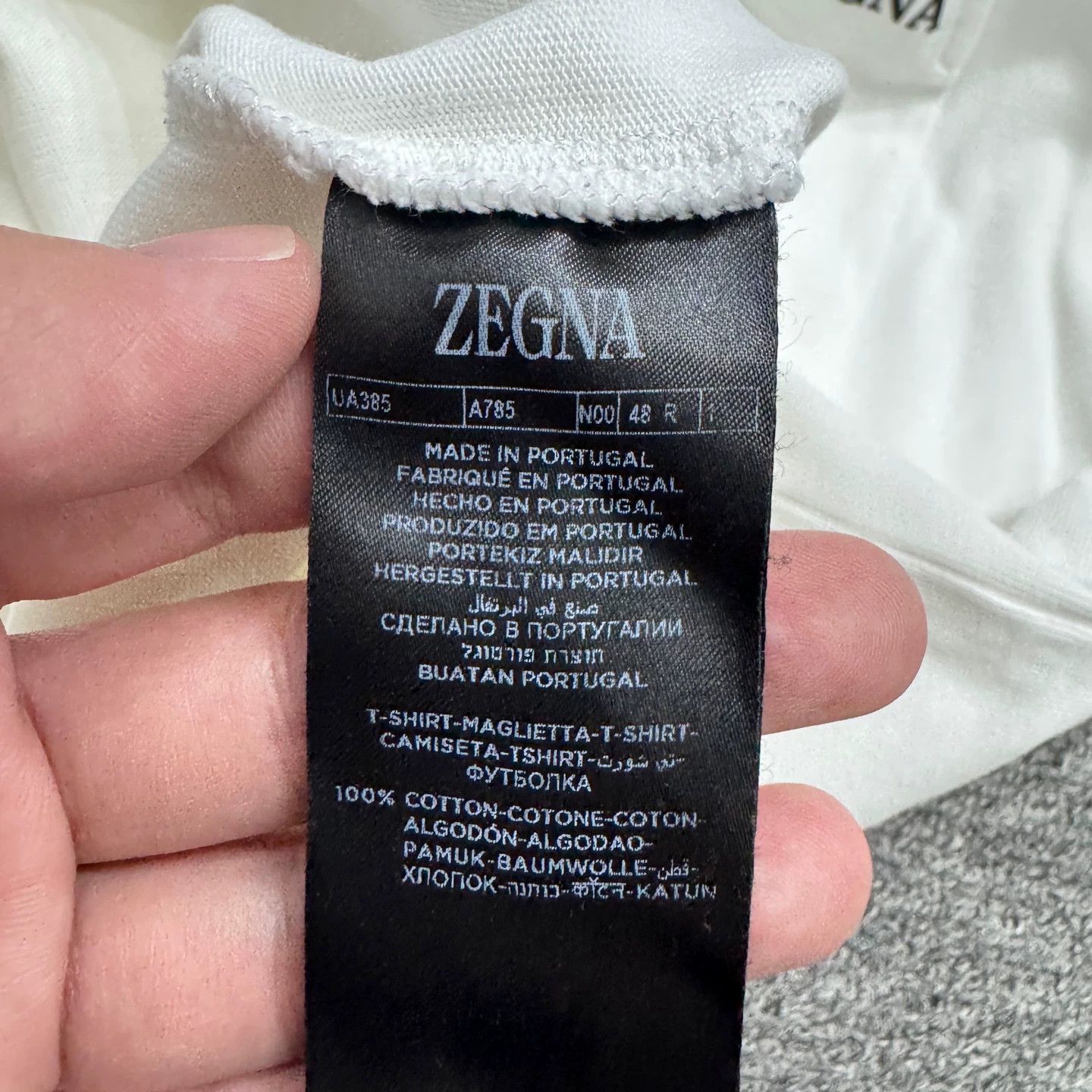 Ermenegildo Zegna Classic White Pocket Tee - Size M Size US M / EU 48-50 / 2 - 3 Thumbnail