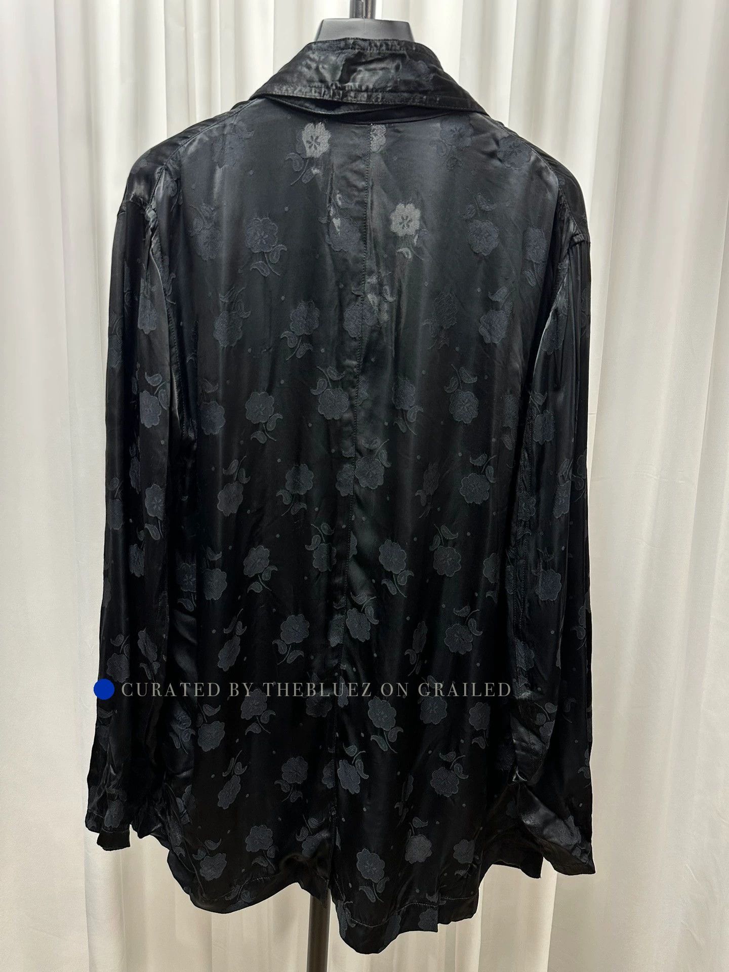 Dries Van Noten Black Faux Silk Jacket Size M Size US M / EU 48-50 / 2 - 4 Thumbnail