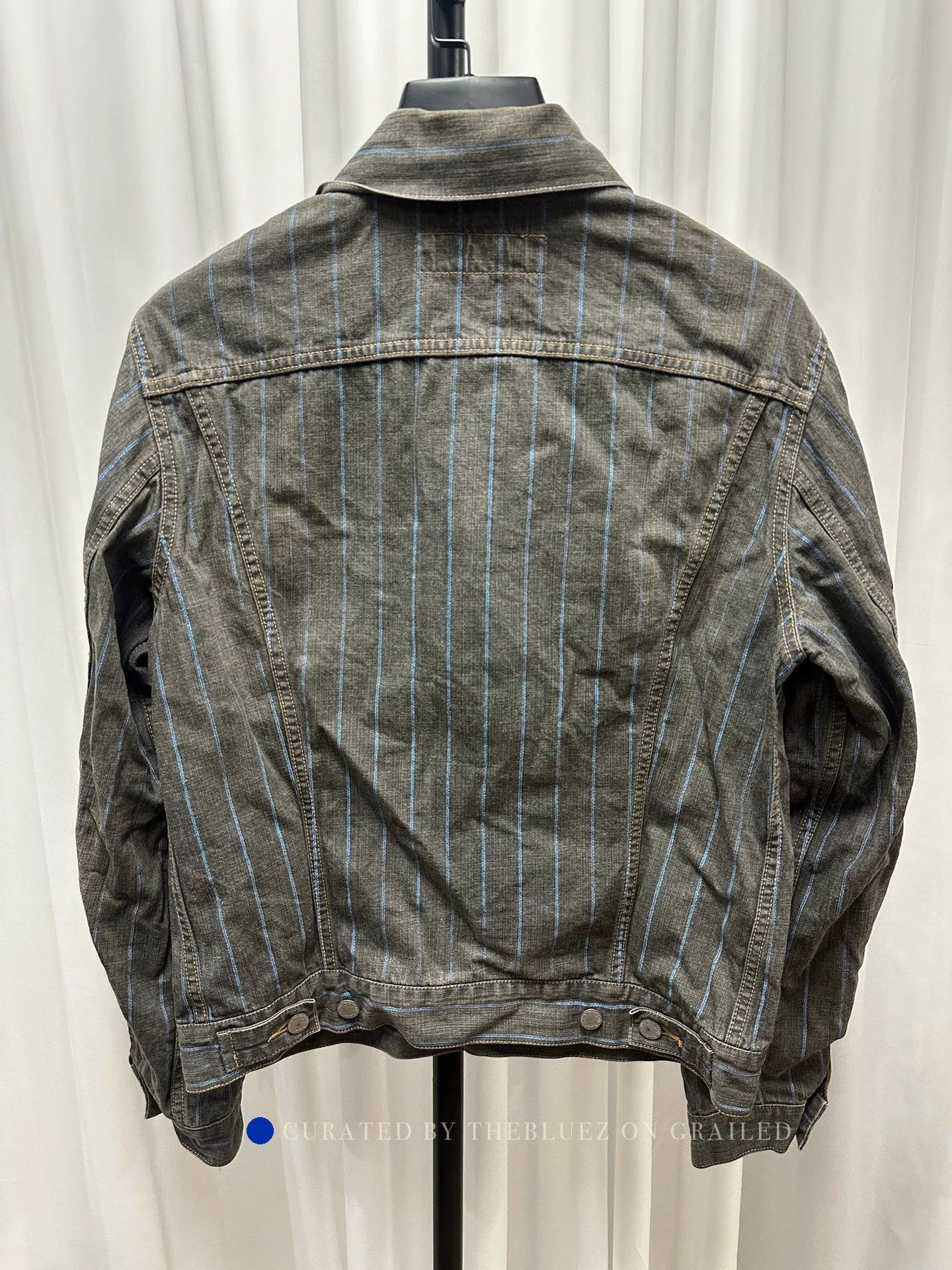 Comme des Garcons Striped Denim Jacket in Multi Color Size US M / EU 48-50 / 2 - 4 Thumbnail