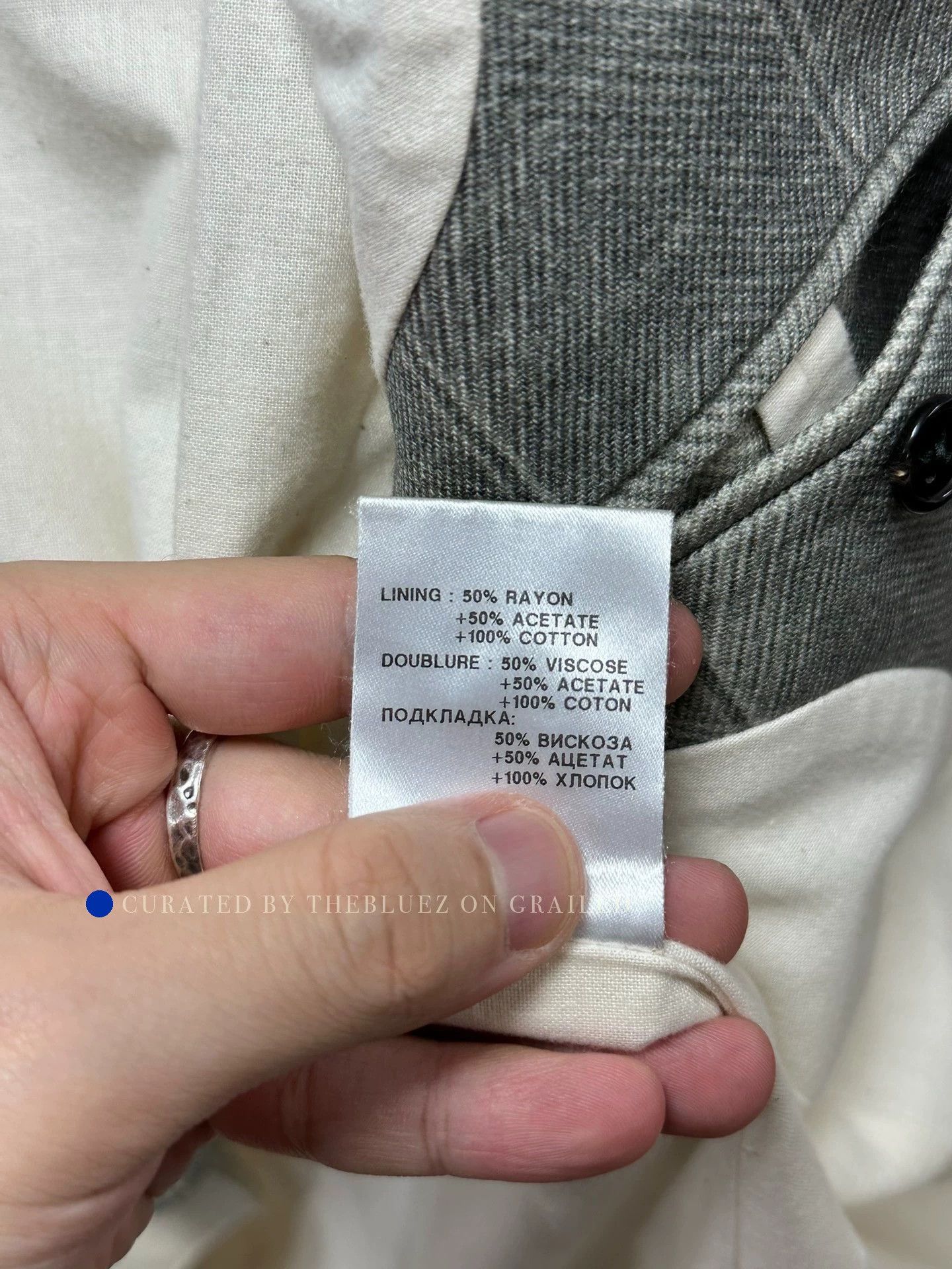Ann Demeulemeester Stylish Multi-Color Wool Blazer Size US XS / EU 42 / 0 - 3 Thumbnail