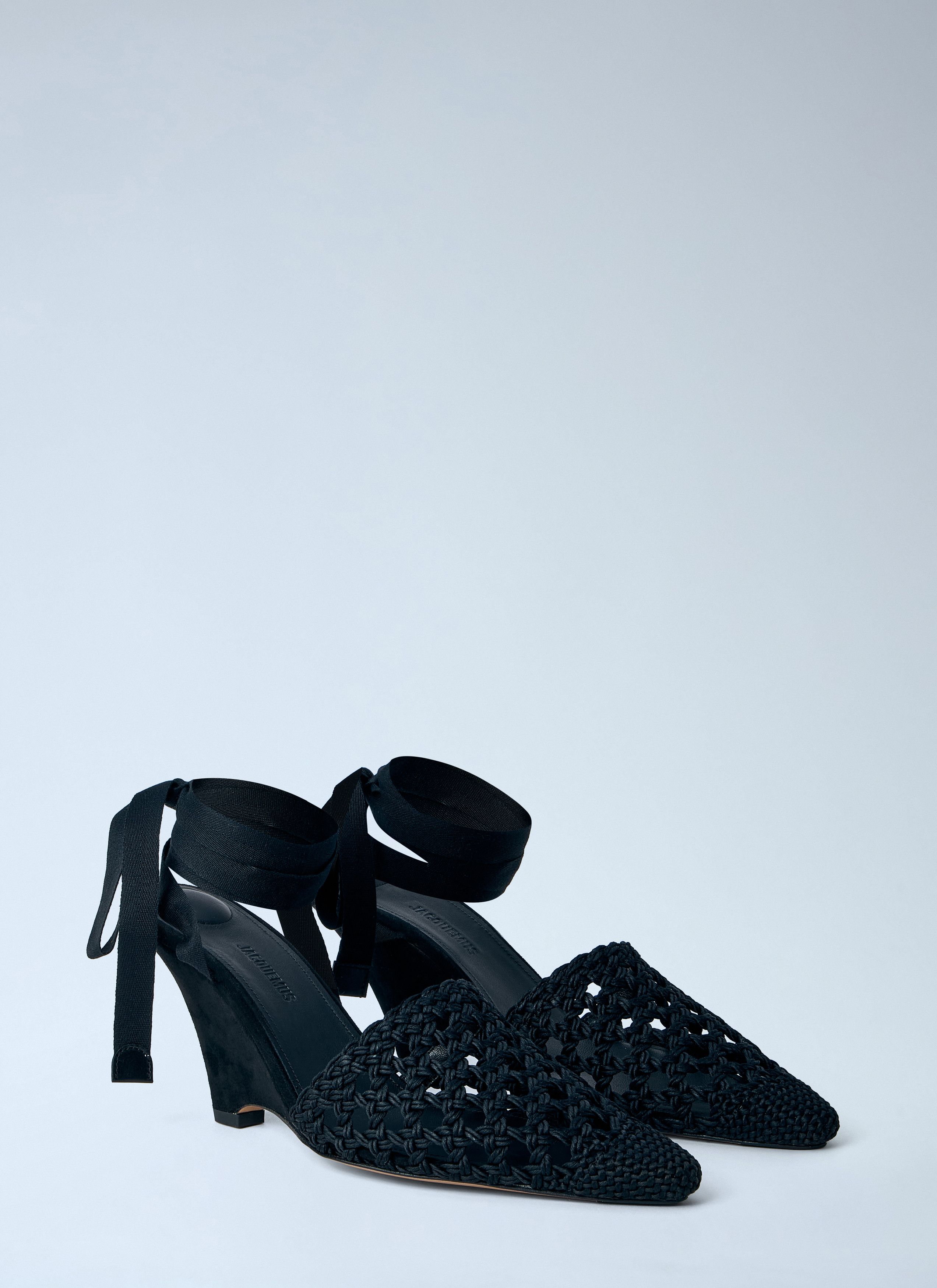 Jacquemus Woven Wedge Sandals Size US 7 / IT 37 - 2 Thumbnail