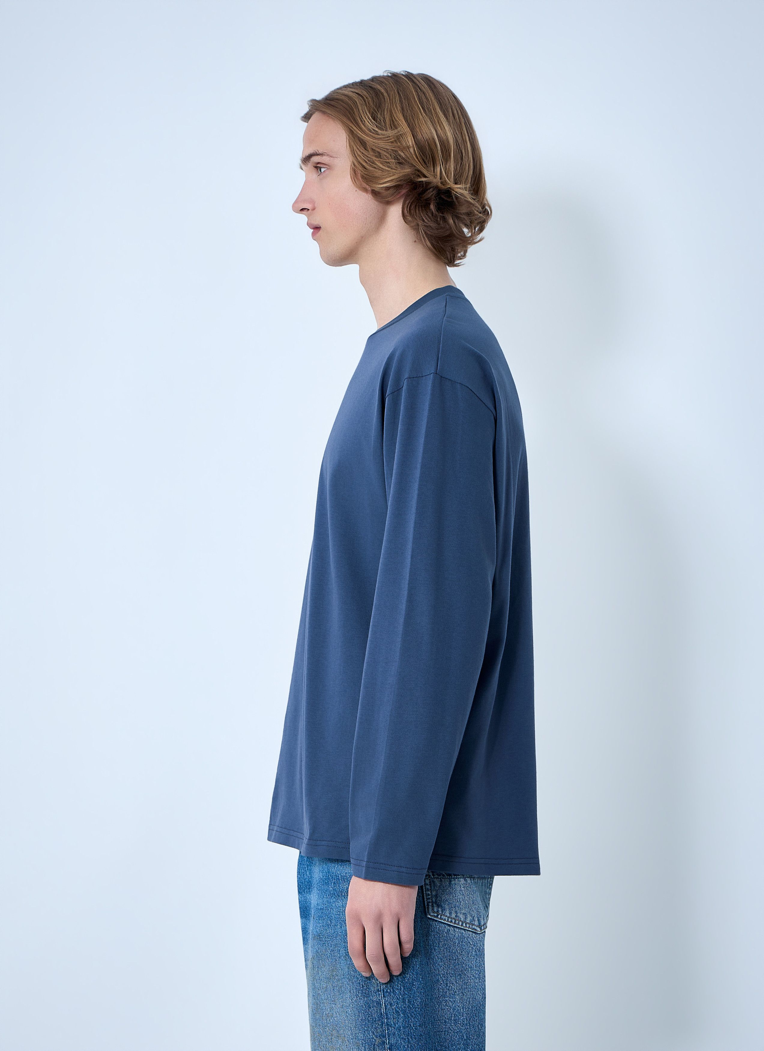 Jil Sander Ribbed Crewneck Long Sleeve Top Size US S / EU 44-46 / 1 - 3 Thumbnail