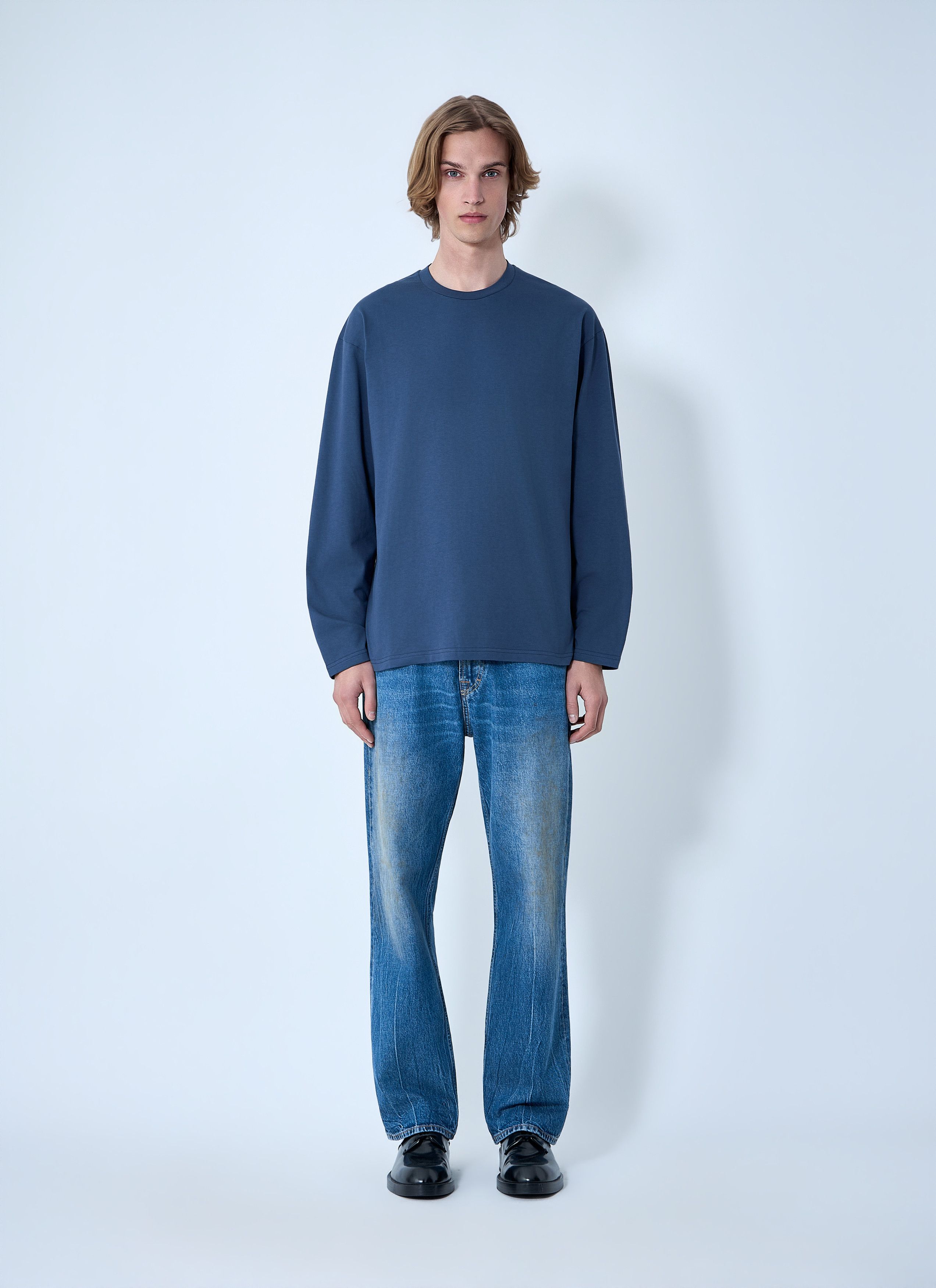 Jil Sander Ribbed Crewneck Long Sleeve Top Size US XL / EU 56 / 4 - 2 Thumbnail