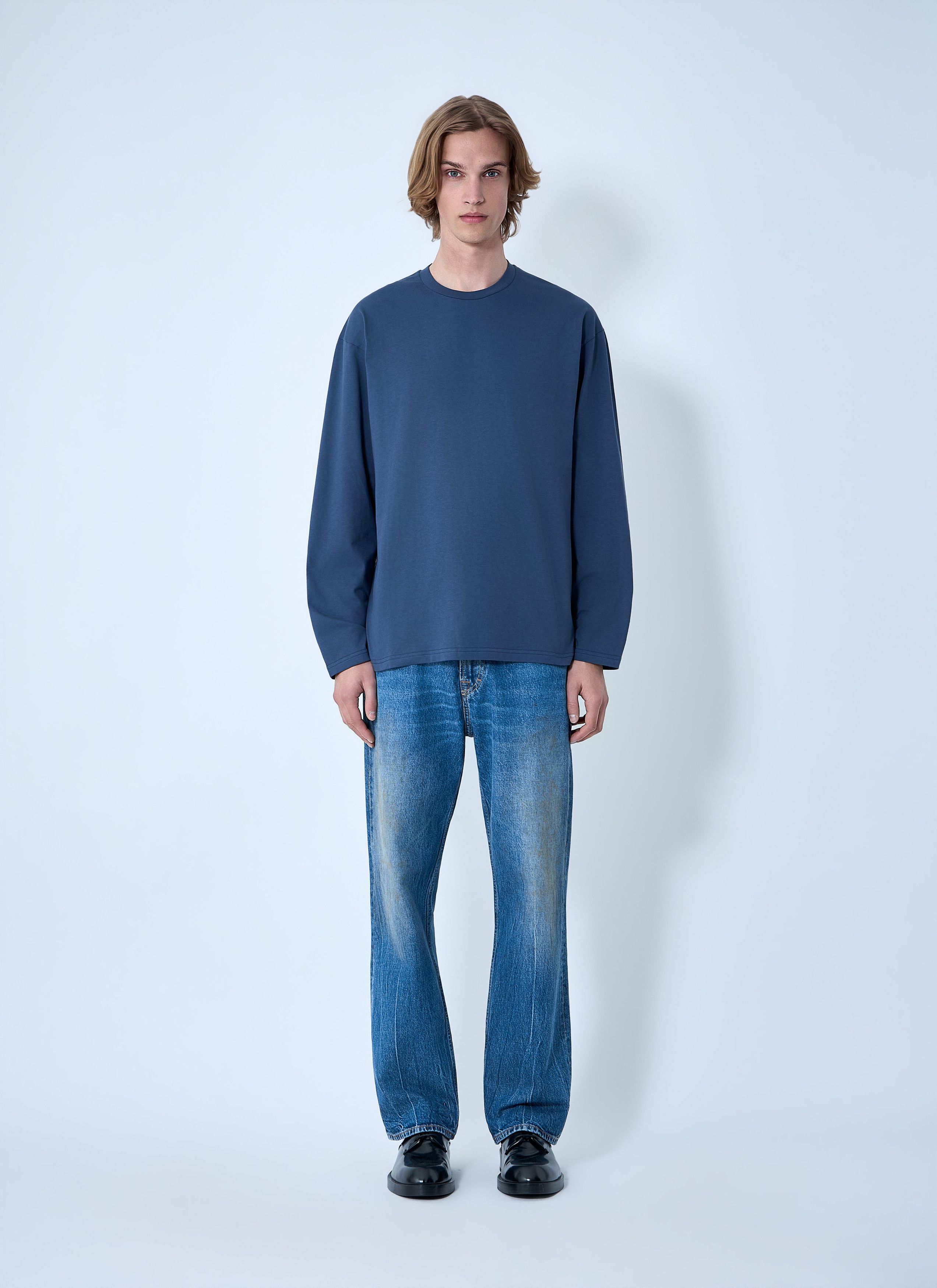 Jil Sander Ribbed Crewneck Long Sleeve Top Size US XXL / EU 58 / 5 - 2 Thumbnail